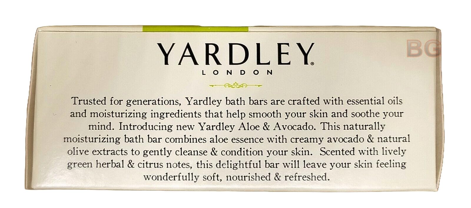 Yardley London Aloe & Avocado Moisturizing Soap Bar - 4.25 oz (Pack of 4) | Natural Skin Care for Dry & Sensitive Skin | Perfect for Shower, Bath & Travel