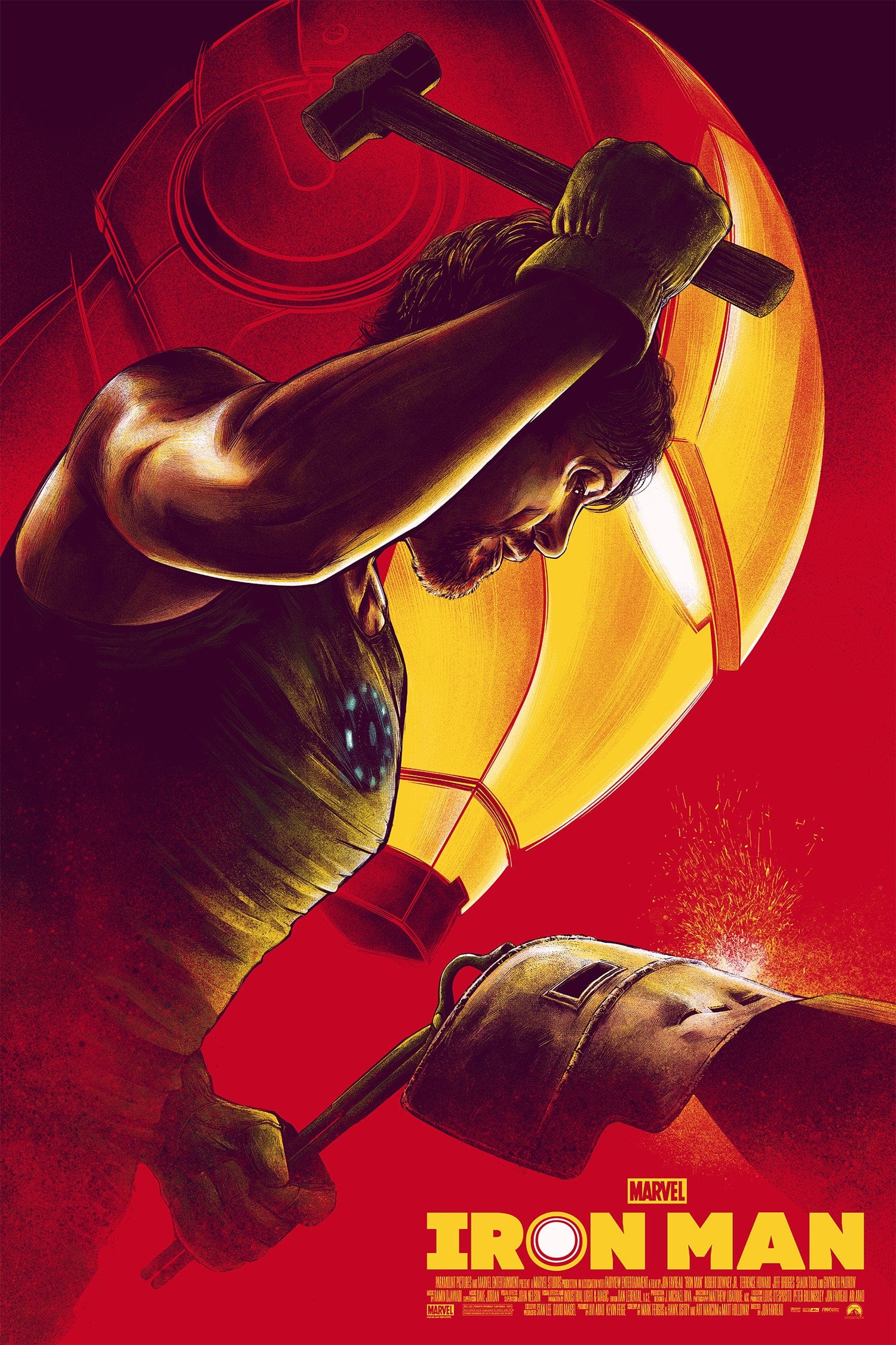Original Iron Man 1 Movie Poster - High Quality Collectible Print for Marvel Fans | Perfect for Home Theater, Office Decor & Gift for Superhero Lovers