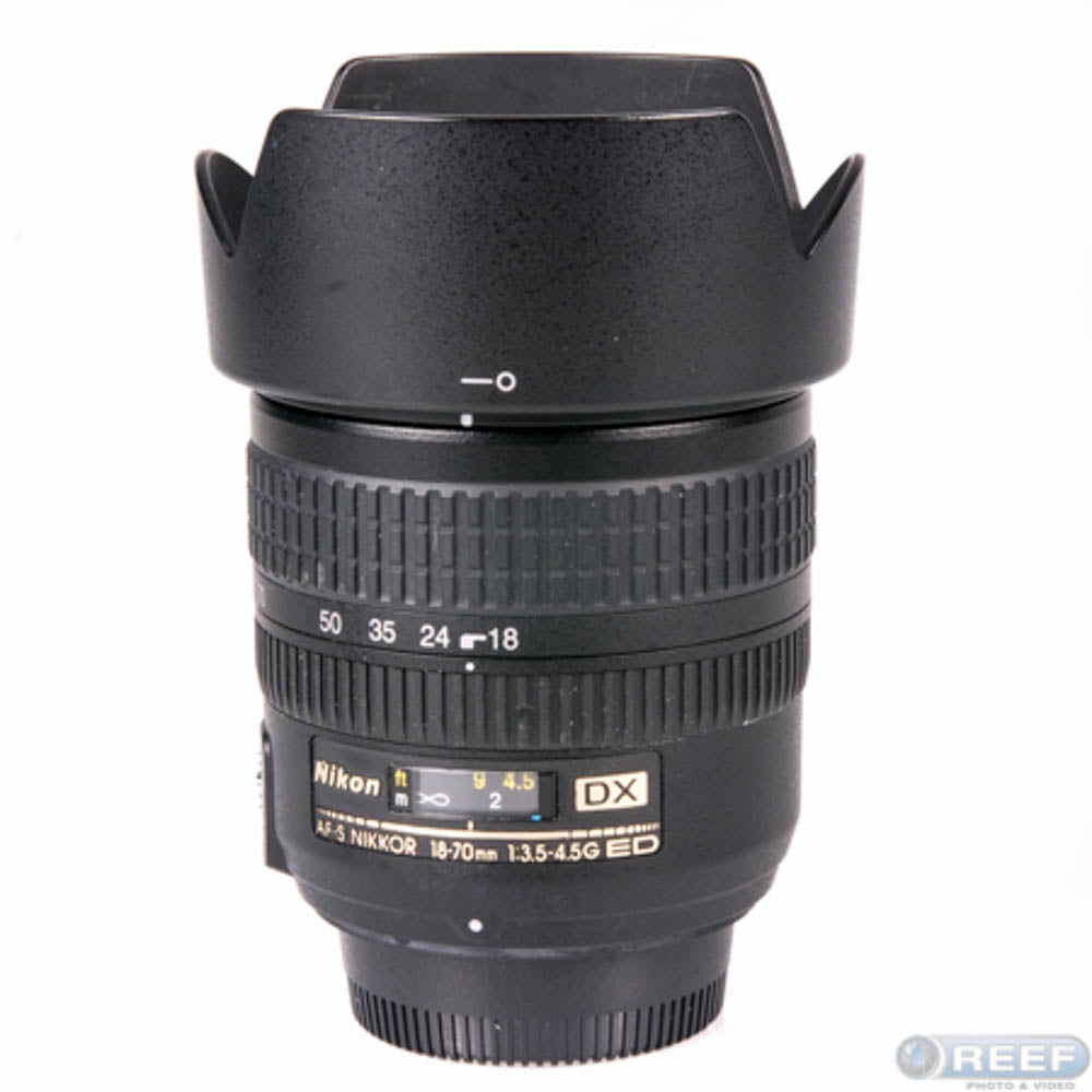 Used Nikon AF-S DX Nikkor 18-70mm f/3.5-4.5G IF ED Lens - Great for Portrait, Travel & Landscape Photography - Compatible with Nikon DSLR Cameras
