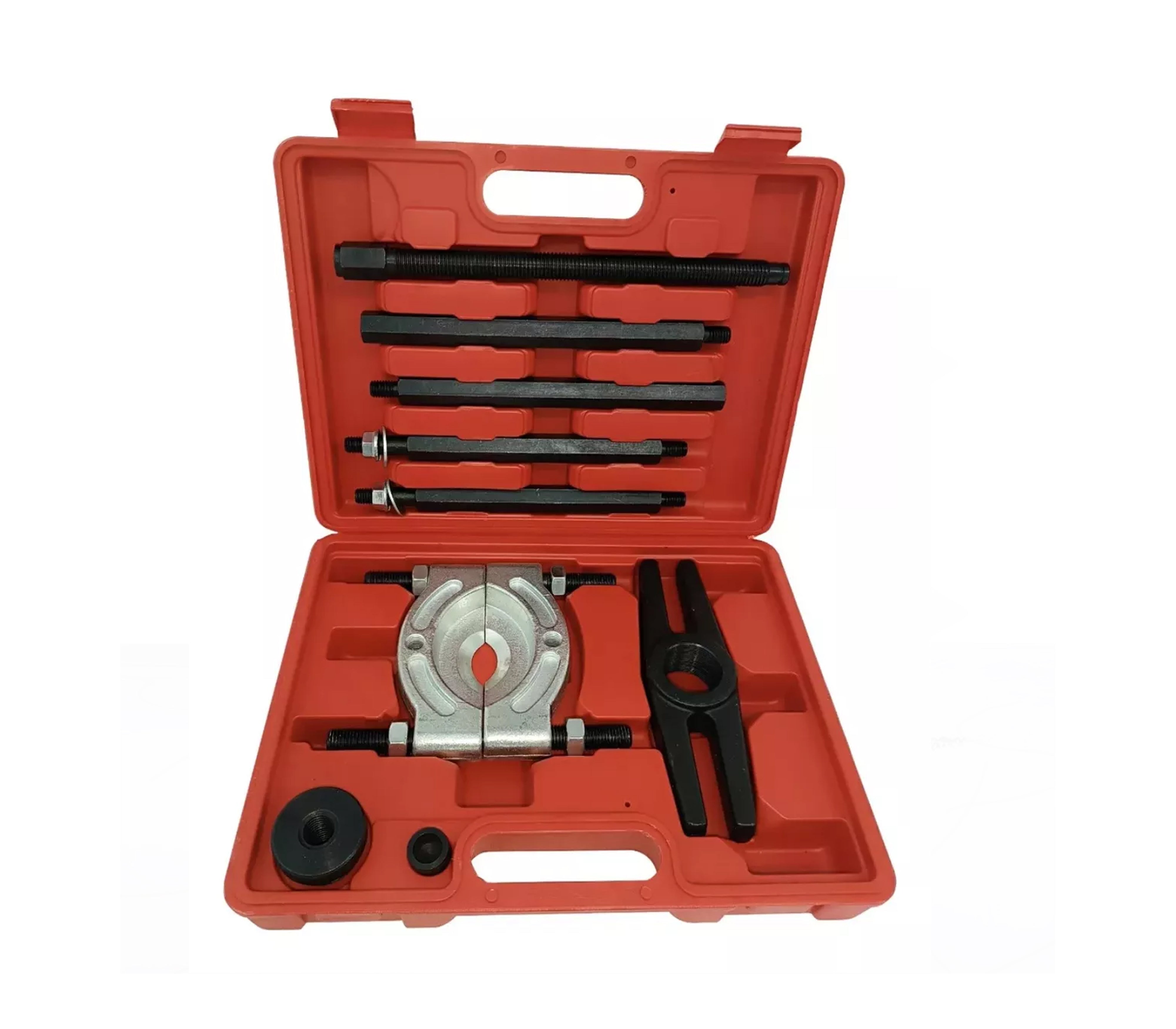 9-Piece Bearing Puller Set 75-105mm - Heavy Duty Bearing Extractor Kit for Automotive, Industrial & DIY Repairs - Ideal for Removing Bearings, Gears, Pulleys from Shafts