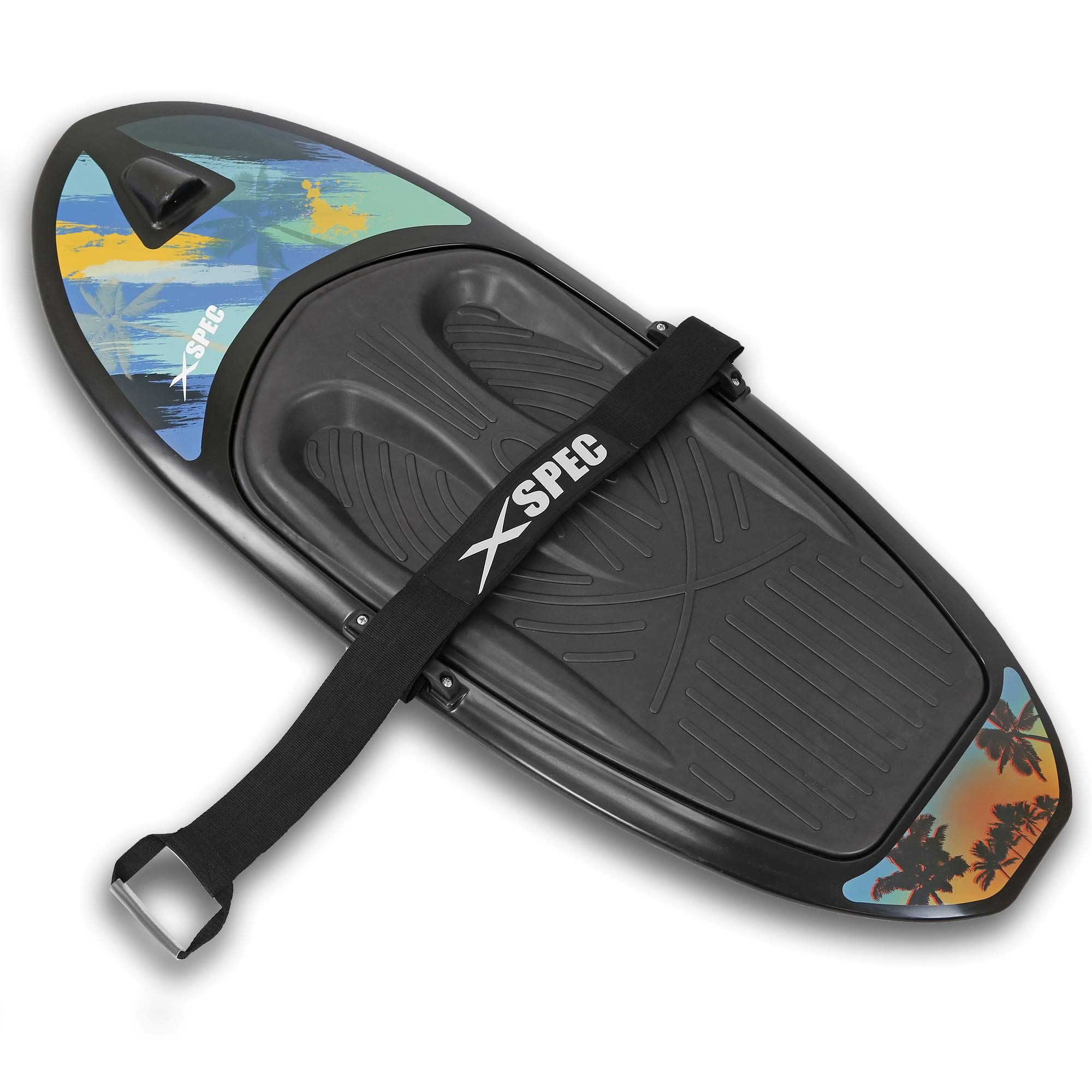 Xspec Kneeboard with Hook Strap - Padded Foam Surface for Surfing, Boating & Water Sports - Comfortable & Durable for Kids, Teens & Adults - Perfect for Knee Surfing, Wakeboarding & Water Activities