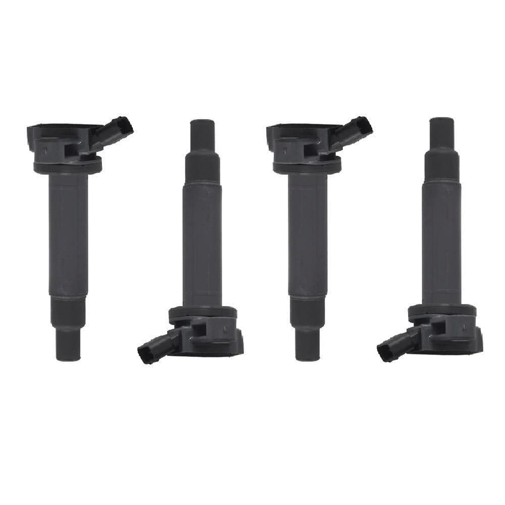 Irontek 4-Piece Ignition Coil Pack - Compatible with Lexus LX470 (1998-2007), Toyota Land Cruiser (1999-2003), Tundra (2000-2002), Sequoia (2001-2003) - Replaces UF230 & 077905115C - Perfect for Engine Performance & Smooth Acceleration