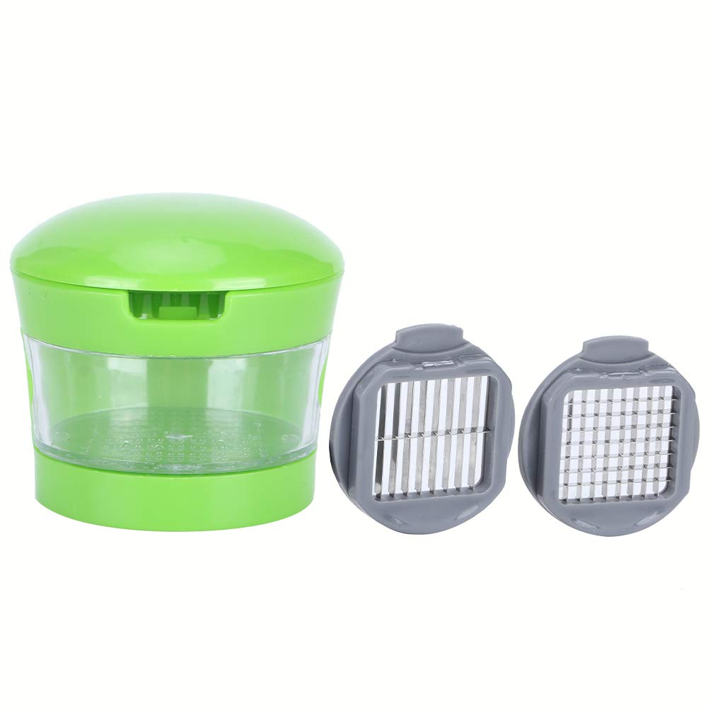 Premium Garlic Press & Vegetable Chopper - Stainless Steel Garlic Cutter, Ginger Grinder & Fruit Slicer - Multi-Functional Kitchen Tool for Cooking, Baking & Meal Prep - Perfect for Home Chefs & Food Enthusiasts