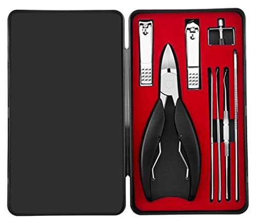 Professional Toenail Clippers for Thick & Ingrown Nails - Senior Foot Care Kit with Cuticle Trimmer & Nail File - Pedicure & Manicure Tools for Home & Salon Use