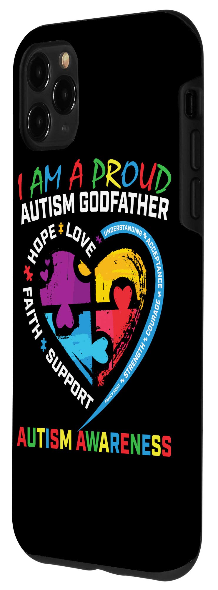 iPhone 11 Pro Max Case - Autism Awareness Puzzle Heart Design - Premium Protective Cover for iPhone 11 Pro Max - Perfect for Autism Support, Daily Use & Special Occasions