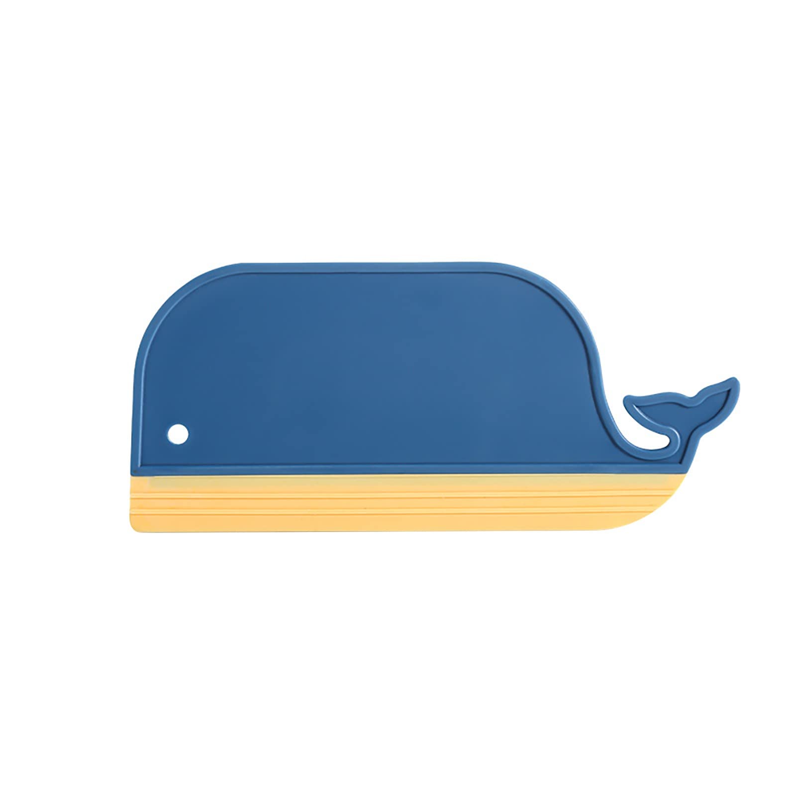 Flexible Silicone Scraper for Bathroom, Kitchen & Car Cleaning - Dark Blue