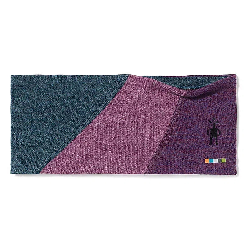 Smartwool Thermal Merino Colorblock Headband for Women & Men - Winter Running, Skiing & Outdoor Activities - Warm Fleece-Lined Ear Warmer Headband