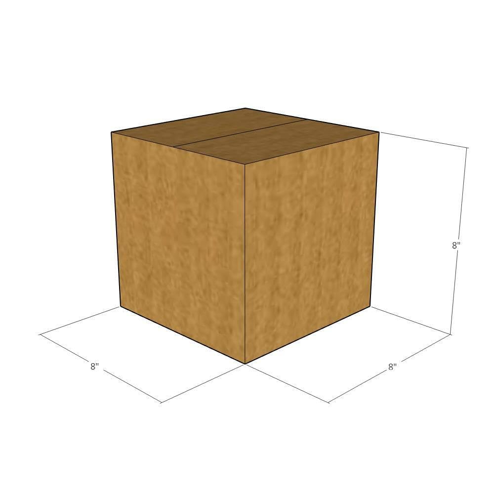 8x8x8 Inch 32 ECT Corrugated Moving Boxes - Pack of 175 | Heavy Duty Shipping Boxes for Business, Office & Home Use | Perfect for Packing, Storage & Ecommerce Shipping