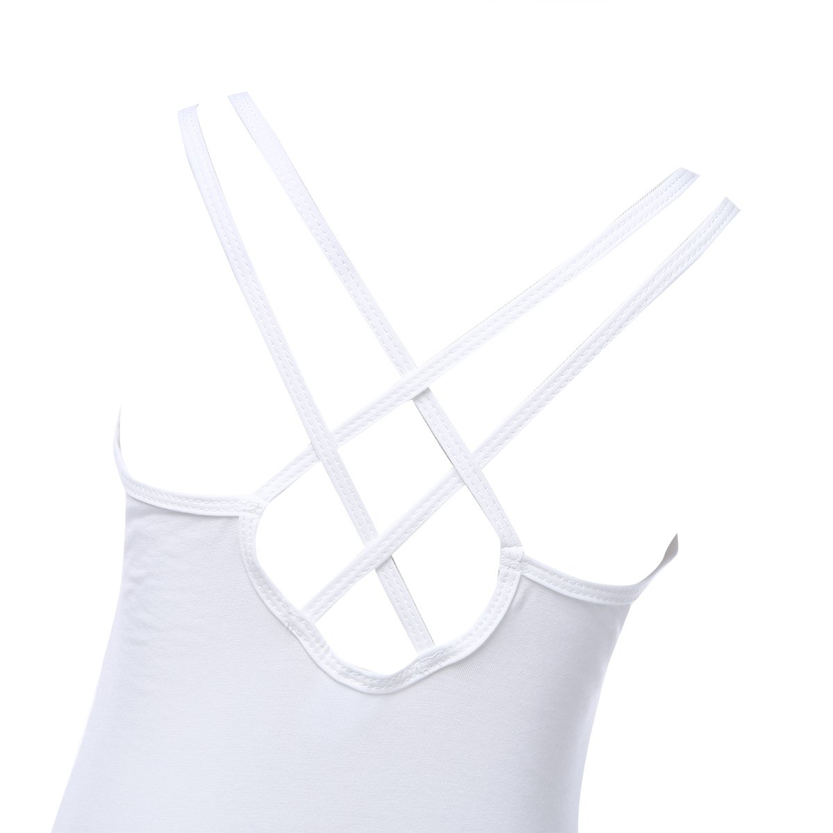Girls Dance Leotard - Ballet Gymnastics One-Piece Jumpsuit with Double Criss Cross Straps | Perfect for Ballet Class, Recitals & Dance Competitions