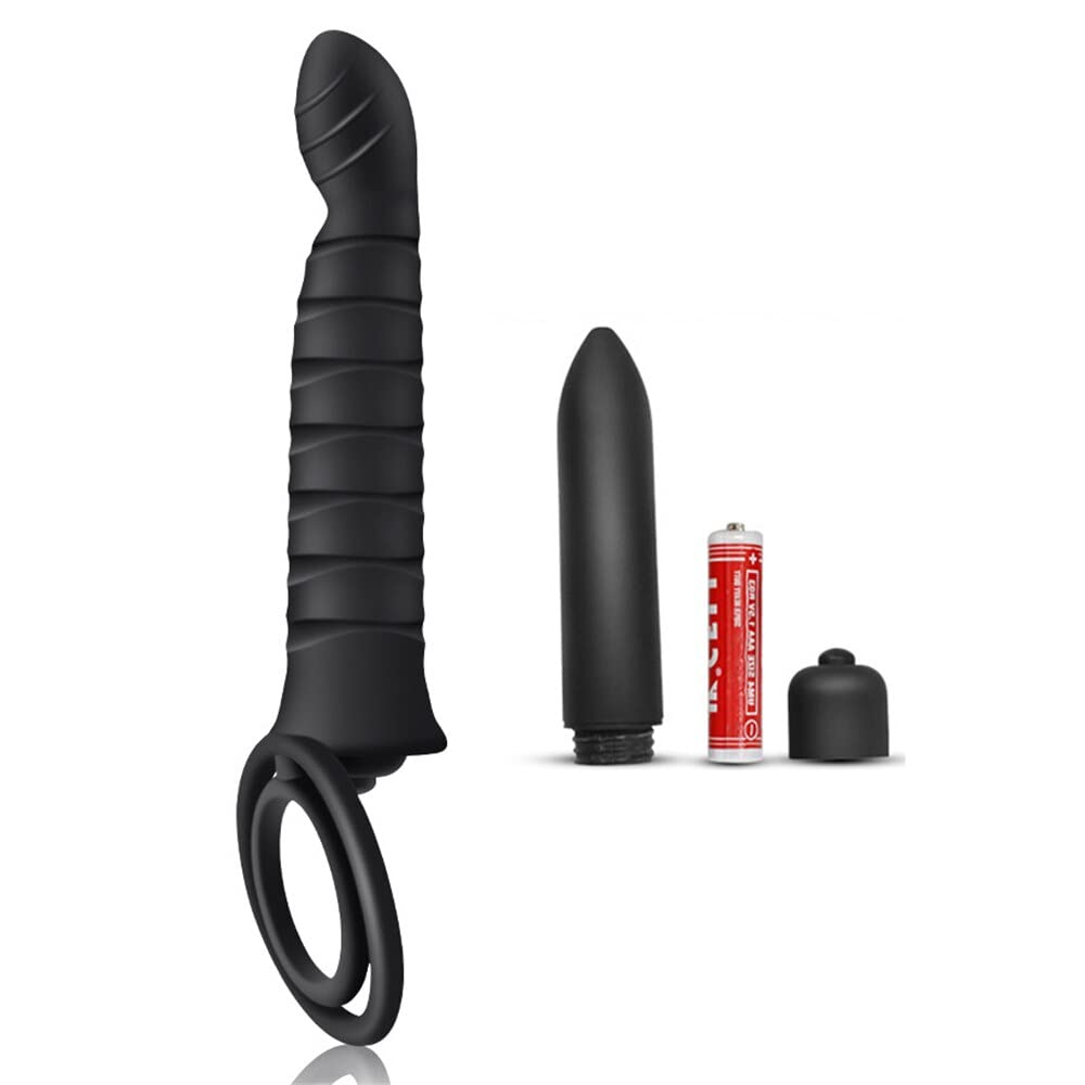 Double Penetration Strap-On Anal Vibrator for Couples - Rechargeable Anal Plug & G-Spot Stimulator - Adult Sex Toy for Couples Play & Solo Pleasure - Perfect for Role Play, BDSM & Intimate Bonding