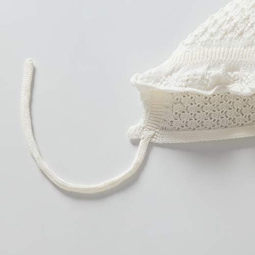 Vivobiniya Adorable Flounce Knit Baby Hats for Toddler Girls 0-8 Years - Soft Newborn Bonnets for Infants & Kids - Perfect for Winter, Photoshoots, and Outdoor Play