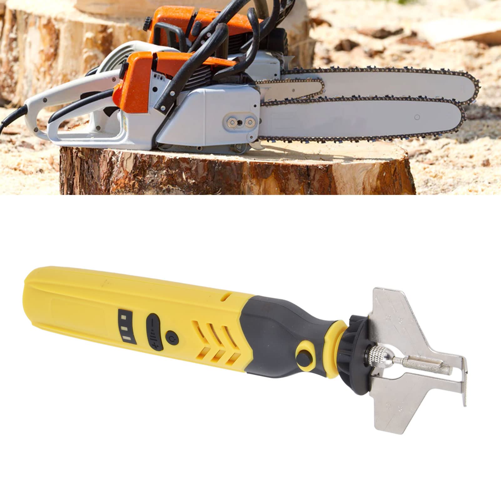 Chainsaw Sharpener Kit - DC3.6V 1500mAh USB Chain Grinder for Wood Cutting