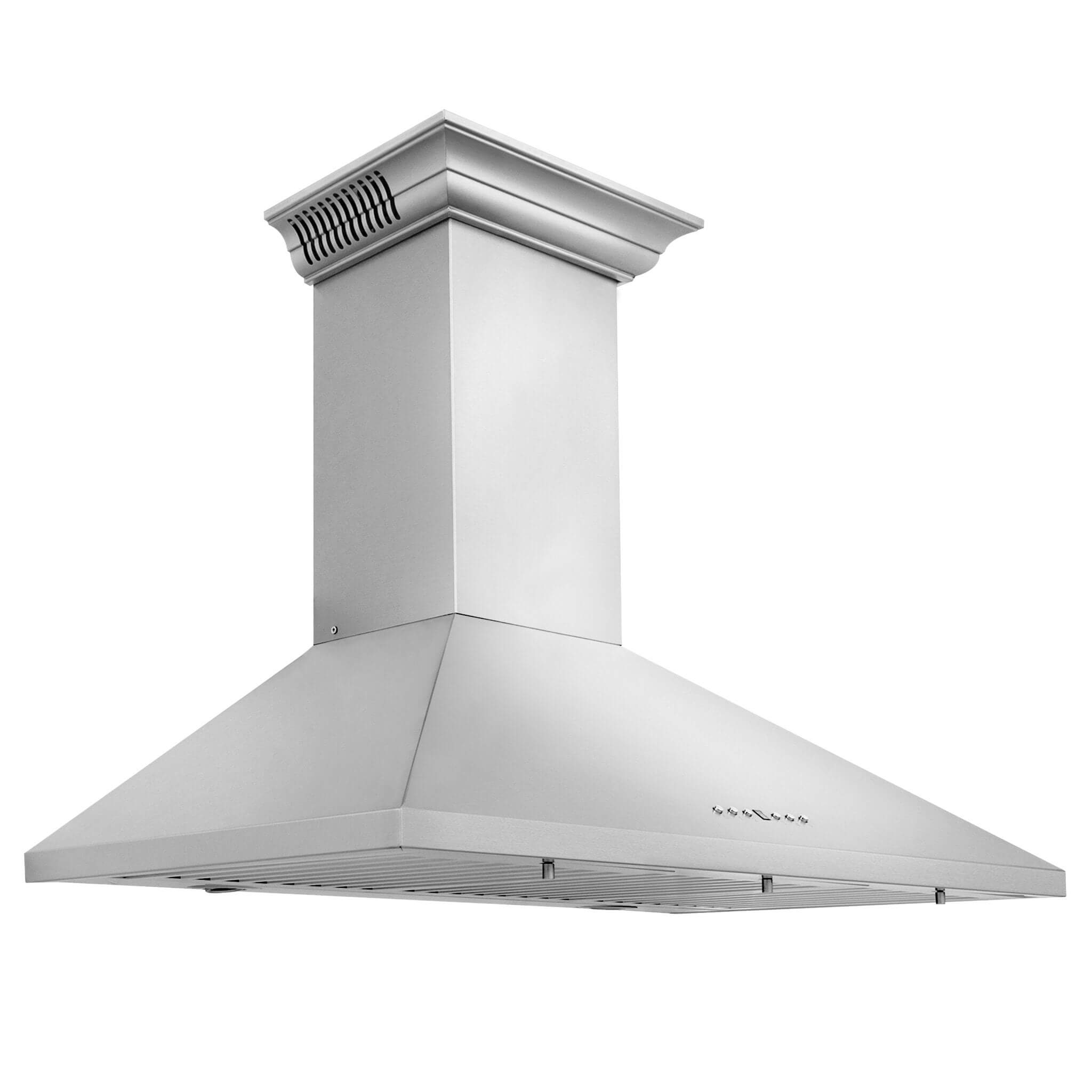 ZLINE KL2CRN BT Stainless Steel Wall Mount Range Hood with Ducted Ventilation & Built-in CrownSound Bluetooth Speakers - Perfect for Modern Kitchens & Home Entertainment