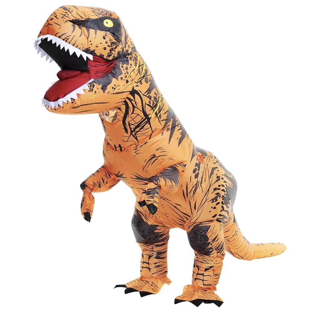 **Inflatable Dinosaur Costume for Adults - Blow Up T-Rex Halloween Costume, Christmas Party Outfit, Funny Cosplay - Perfect for Halloween, Christmas Parties, and Themed Events**