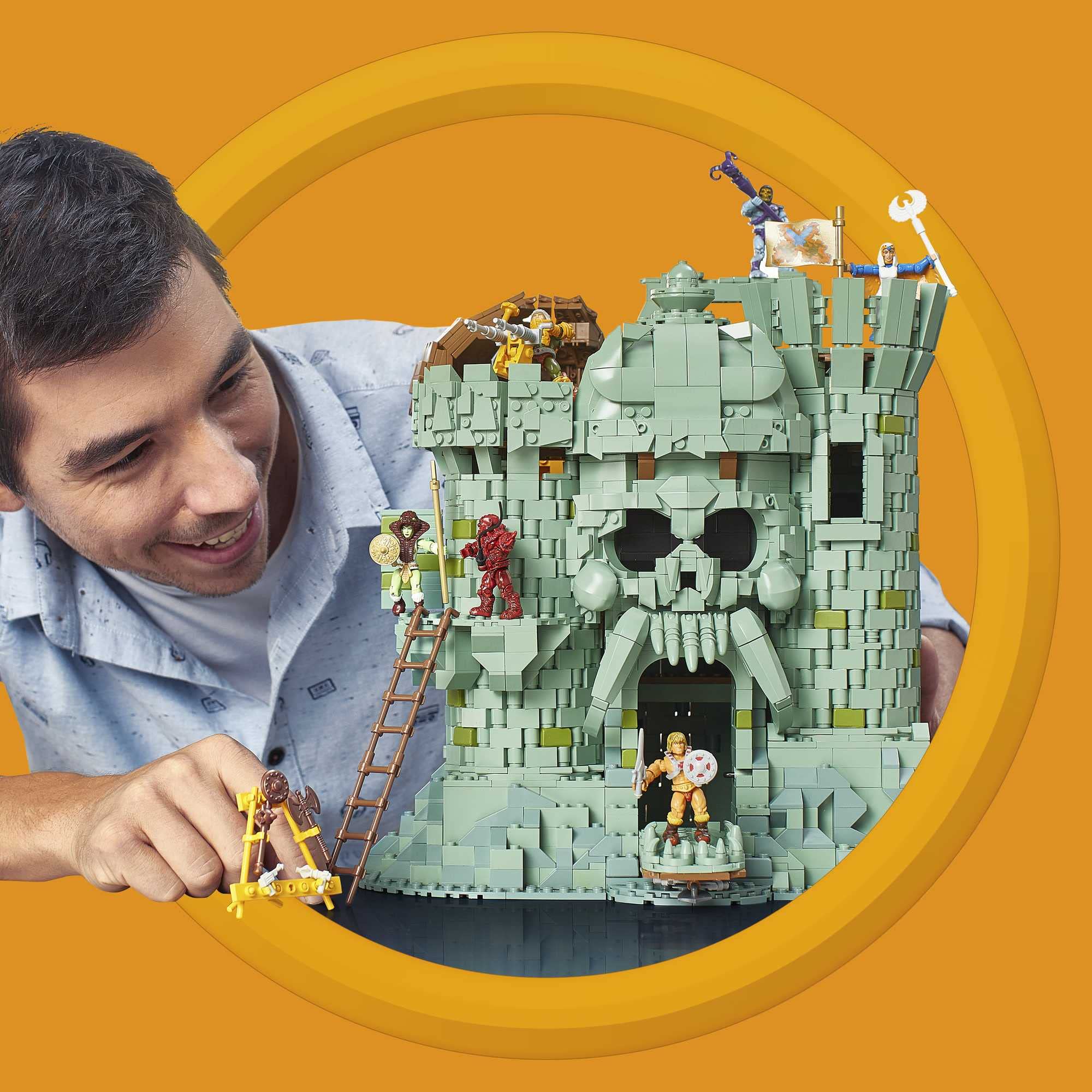 Masters of the Universe Pro Builder Grayskull Fortress Castle Building Set - 3508 Pieces, Construction Toy for Kids & Collectors Ages 14+, Model GGJ67 - Perfect for Display, Gifting & Epic MOTU Adventures