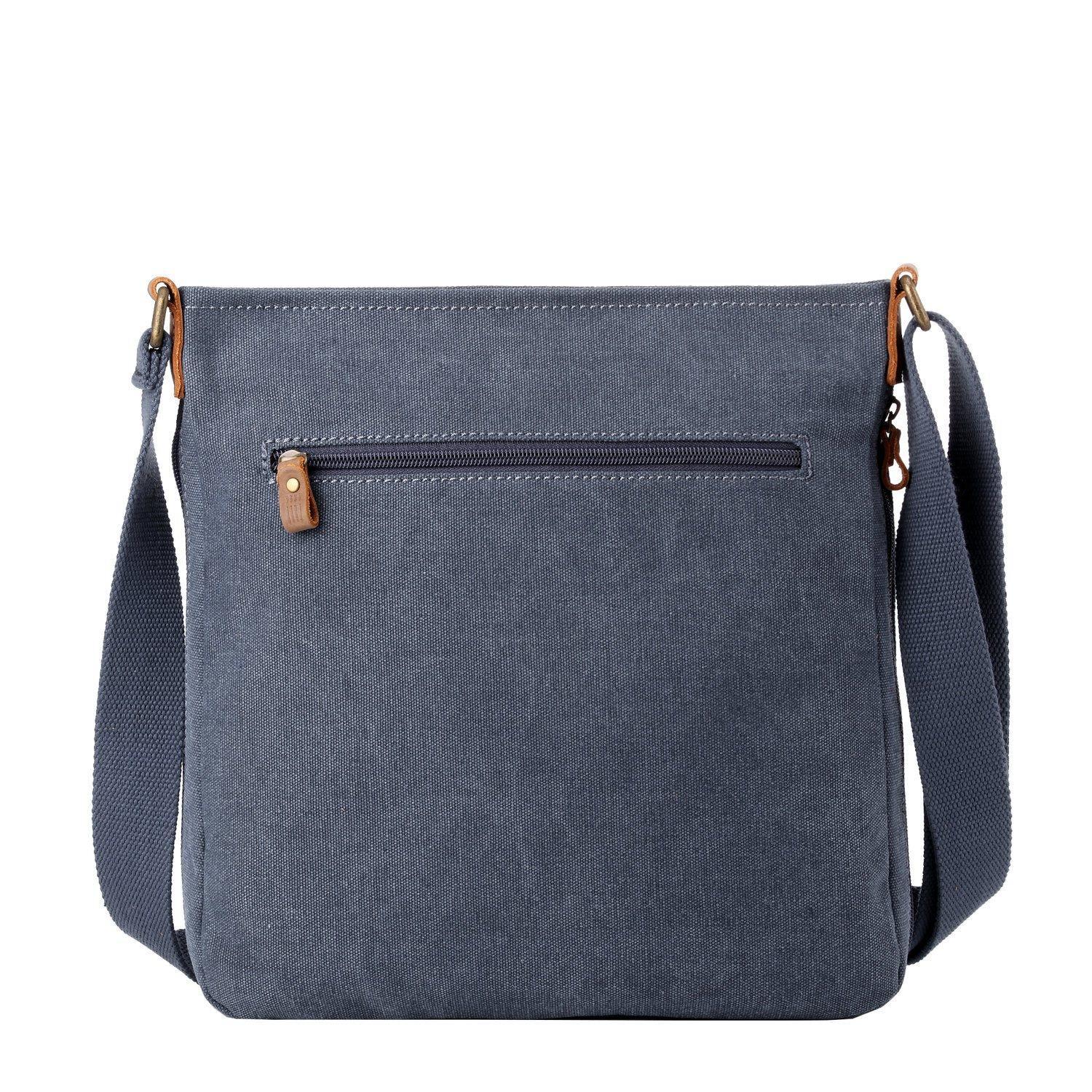 TRP0236 Troop London Classic Canvas Crossbody Bag - Stylish & Durable for Travel, Work & Everyday Use