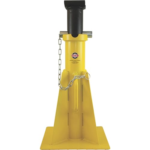 ESCO 25 Ton Heavy Duty Pin Style Jack Stand - Single Unit (Model 10805) for Automotive Repair, Truck Maintenance & Industrial Use