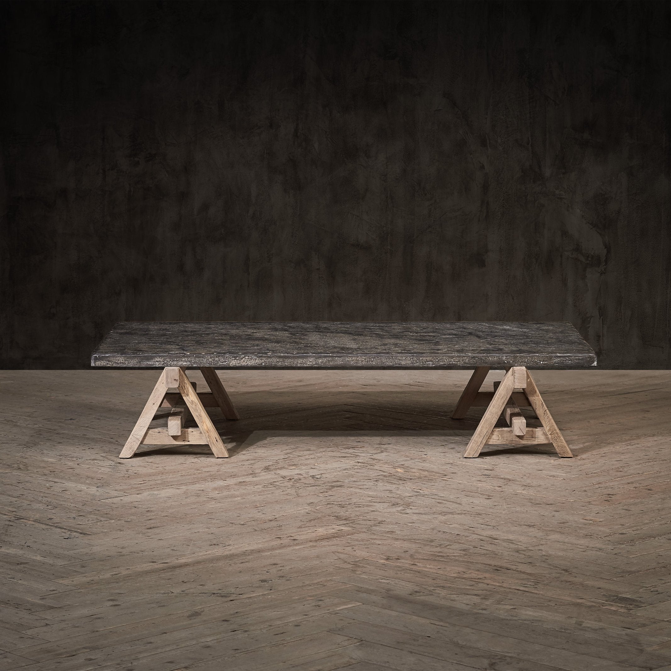 Blue Moon Marble Coffee Table - Modern A-Frame Design for Living Room, Lounge & Office Decor