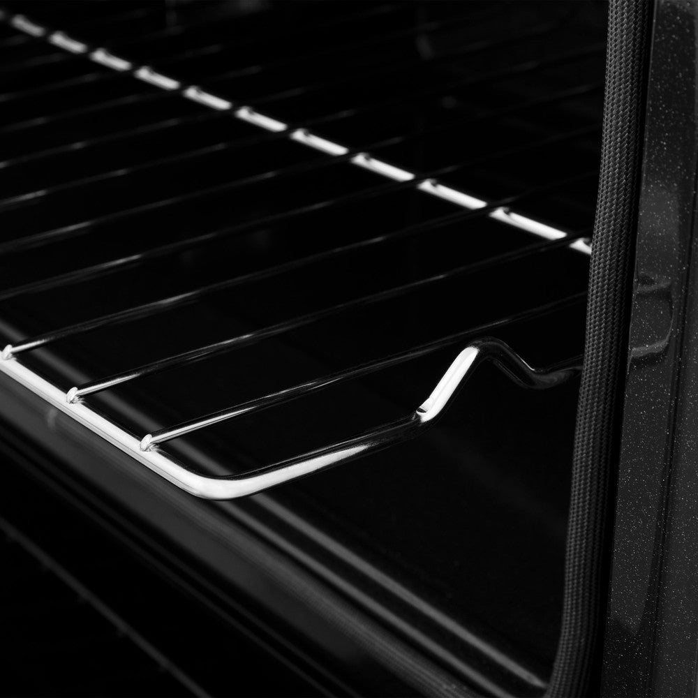 ZLINE Autograph Edition 30 Inch Black Stainless Steel Double Wall Oven with Air Fry & Self Clean - Professional True Convection Oven with Polished Gold Handles (WADBZ 30 G) - Perfect for Home Chefs & Modern Kitchens