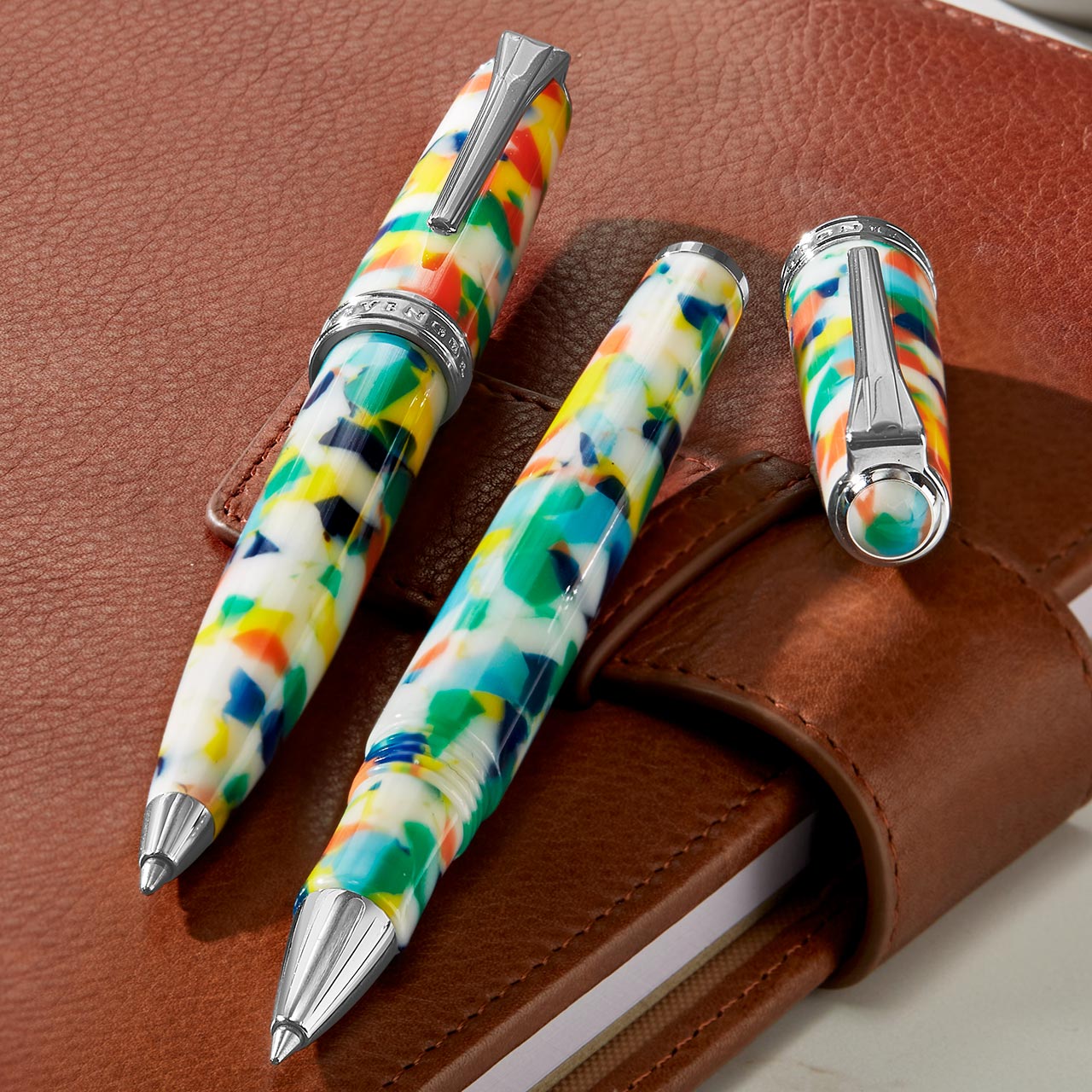 True Writer Classic Confetti Ballpoint Pen - Smooth Writing, Vibrant Colors - Perfect for Journaling, Note Taking, and Creative Writing