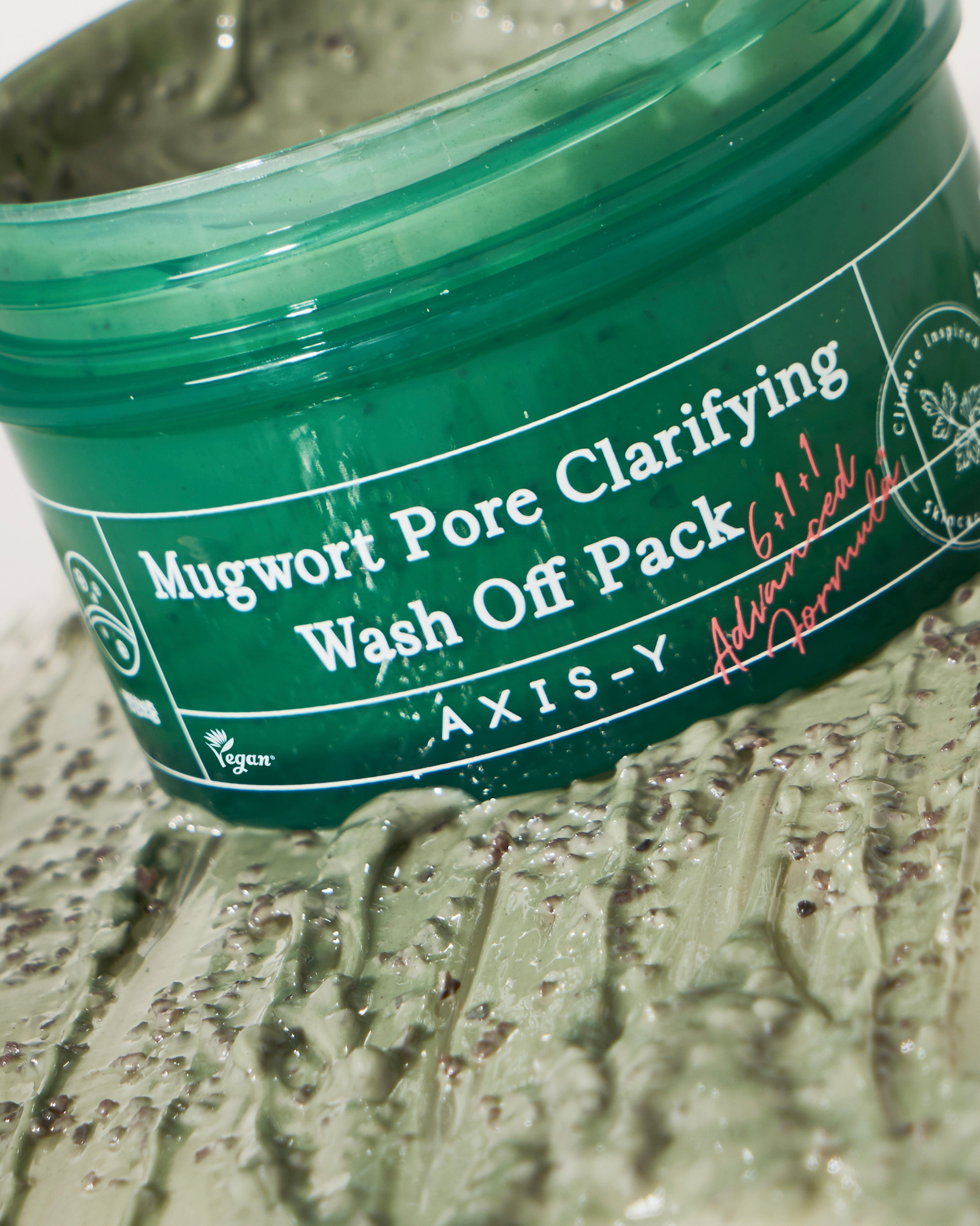 AXIS Y Mugwort Pore Clarifying Wash Off Pack - Deep Cleansing Face Mask for Blackheads & Acne - Perfect for Oily & Combination Skin Care Routine