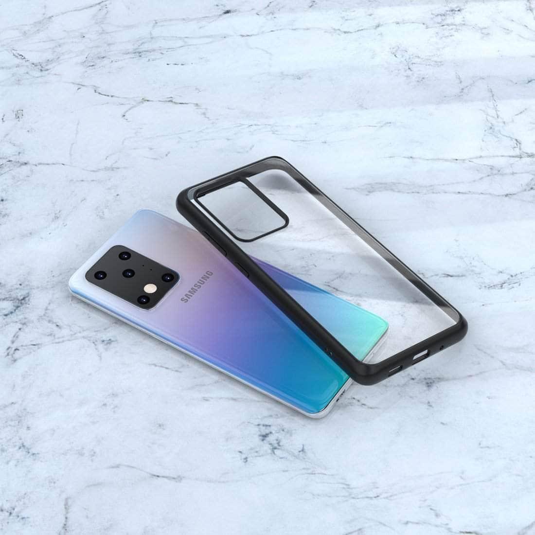 Samsung Galaxy S20 S20 Plus Hybrid Case - Shockproof TPU & Clear Hard PC Armor Protection for Everyday Use & Outdoor Activities