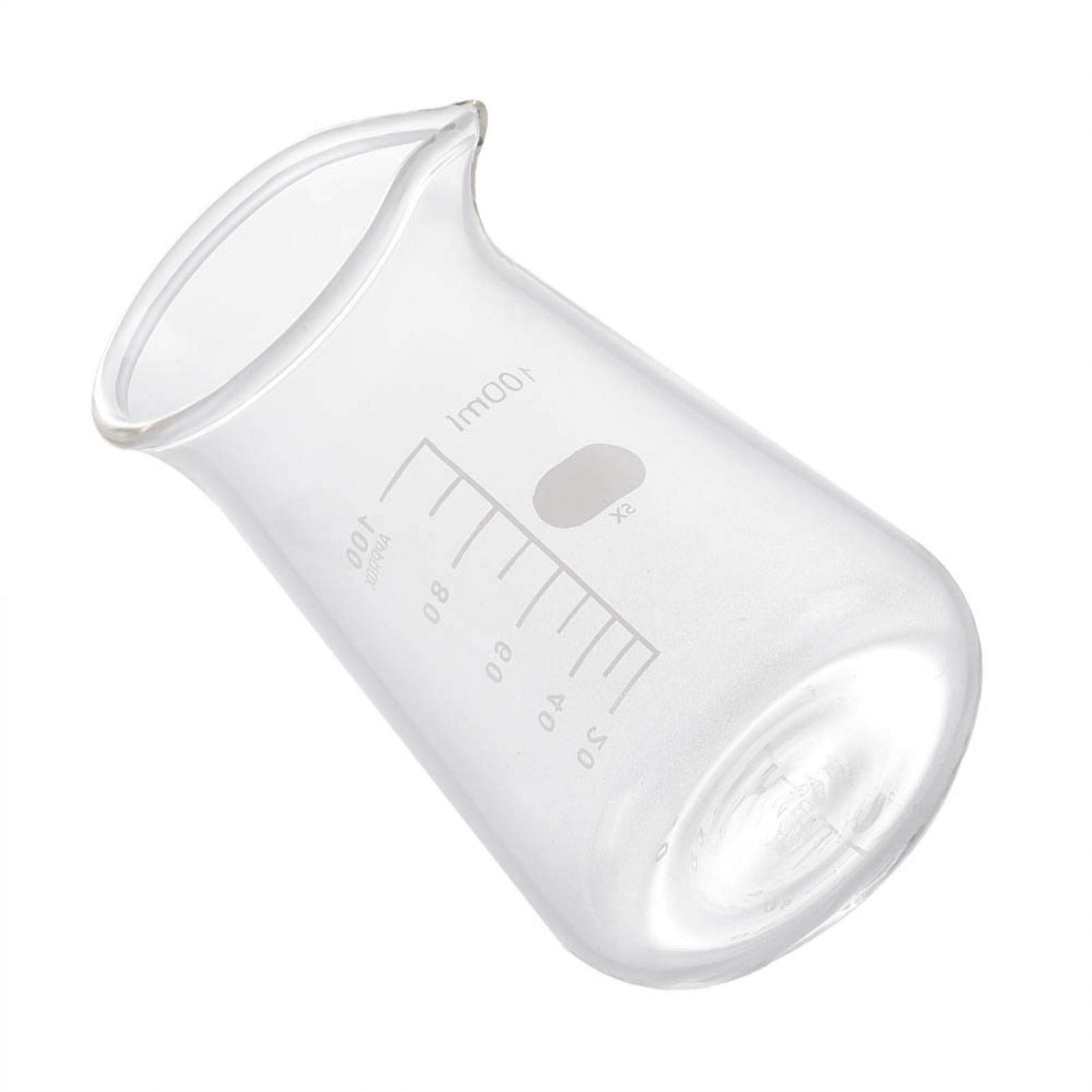 Joyzan 100ml Glass Milk Frother Cup - Heat Resistant Espresso Steaming Pitcher with Measurement Scales for Coffee, Latte & Cappuccino | Perfect for Home Baristas & Professional Coffee Shops | Ideal for Frothing Milk, Mixing Creamer & Measuring Ingredients