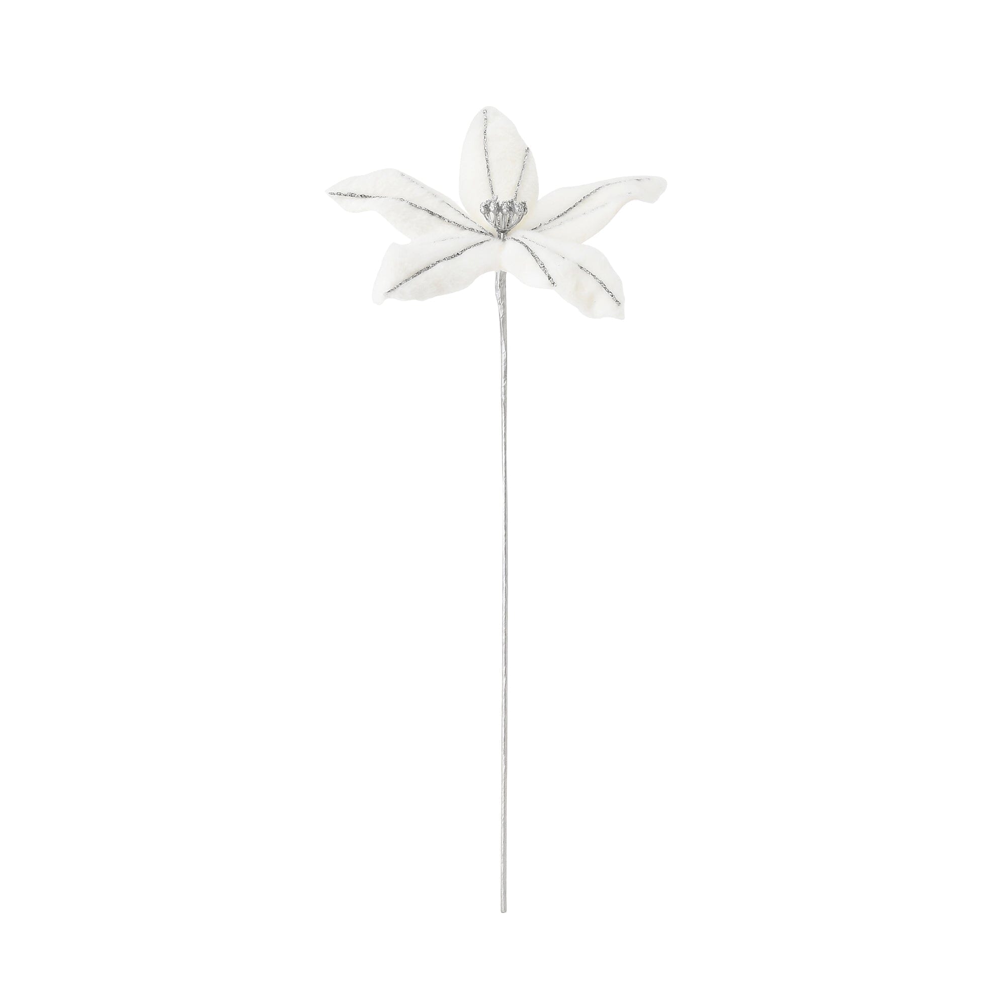 Artificial Faux Fur White Flowers - Realistic Floral Decor for Home, Office, Wedding & Event Centerpieces