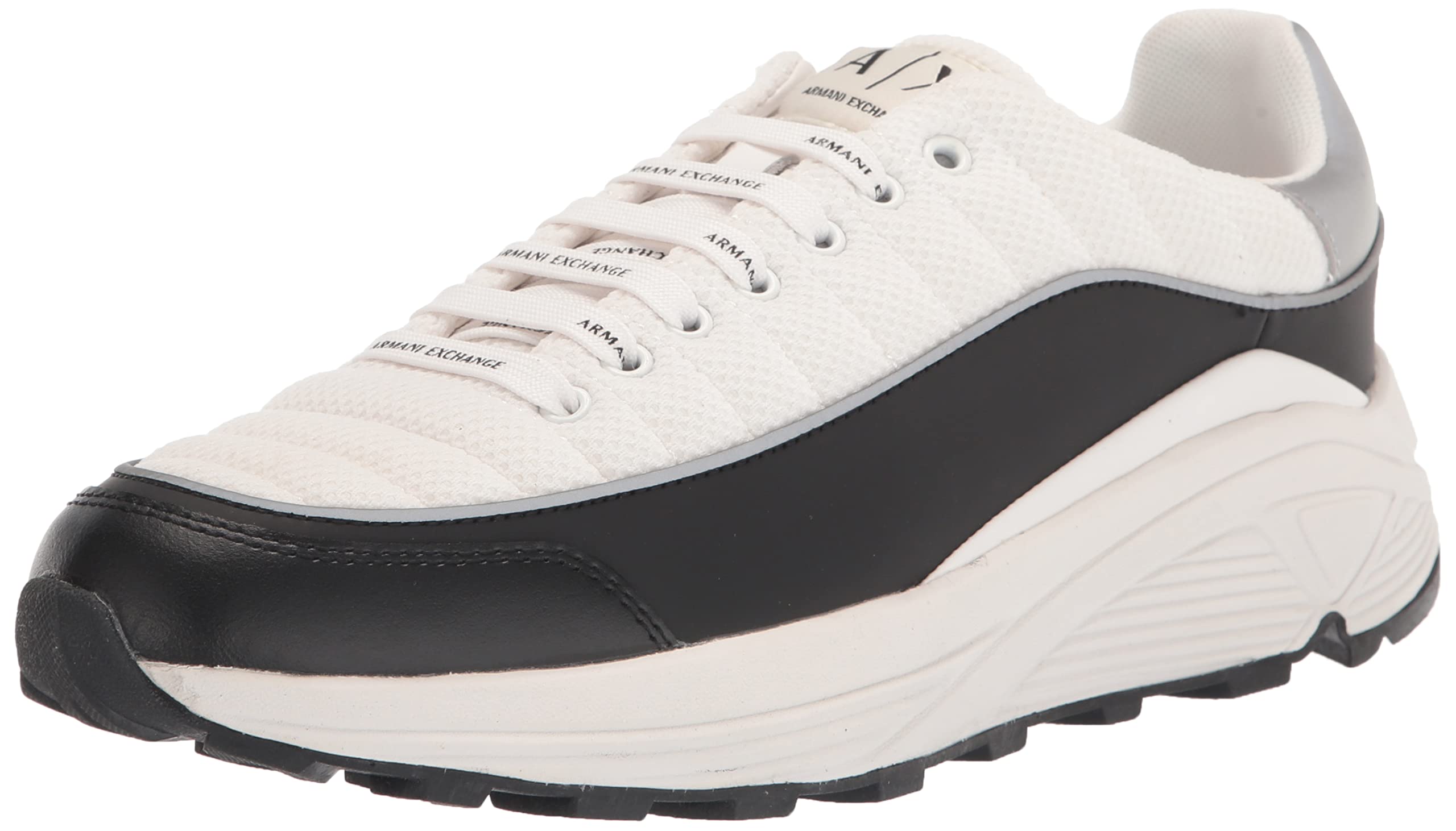 ARMANI EXCHANGE Men's Logo Padded Sneakers - Fashionable Lace-Up Casual Shoes for Men | Comfortable Walking & Street Style Outfits