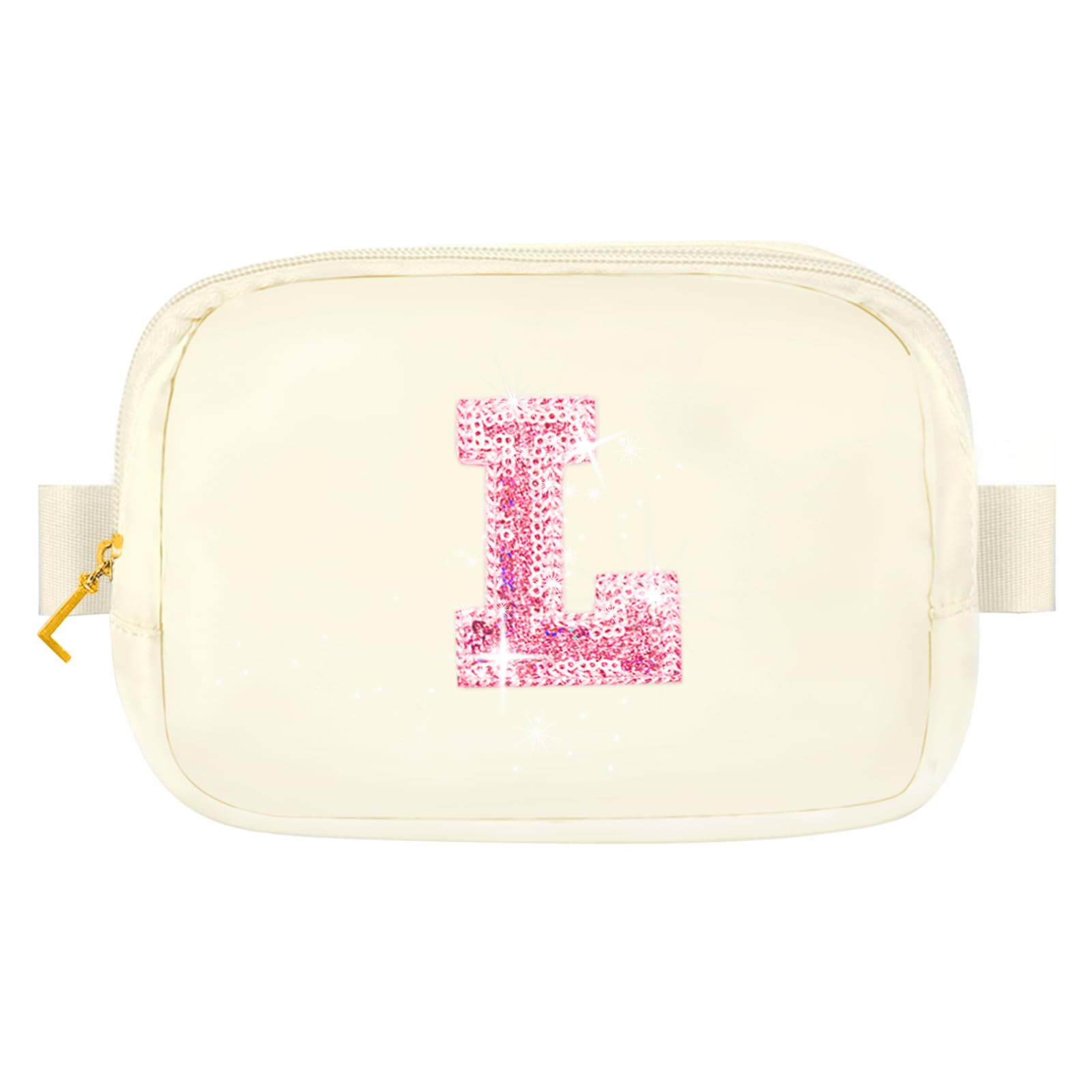 Personalized Initial Belt Bag for Women & Girls - Custom Monogram Fanny Pack with Adjustable Strap, Fashion Crossbody Waist Bag - Perfect for Travel, Gym, Running Errands & Everyday Use