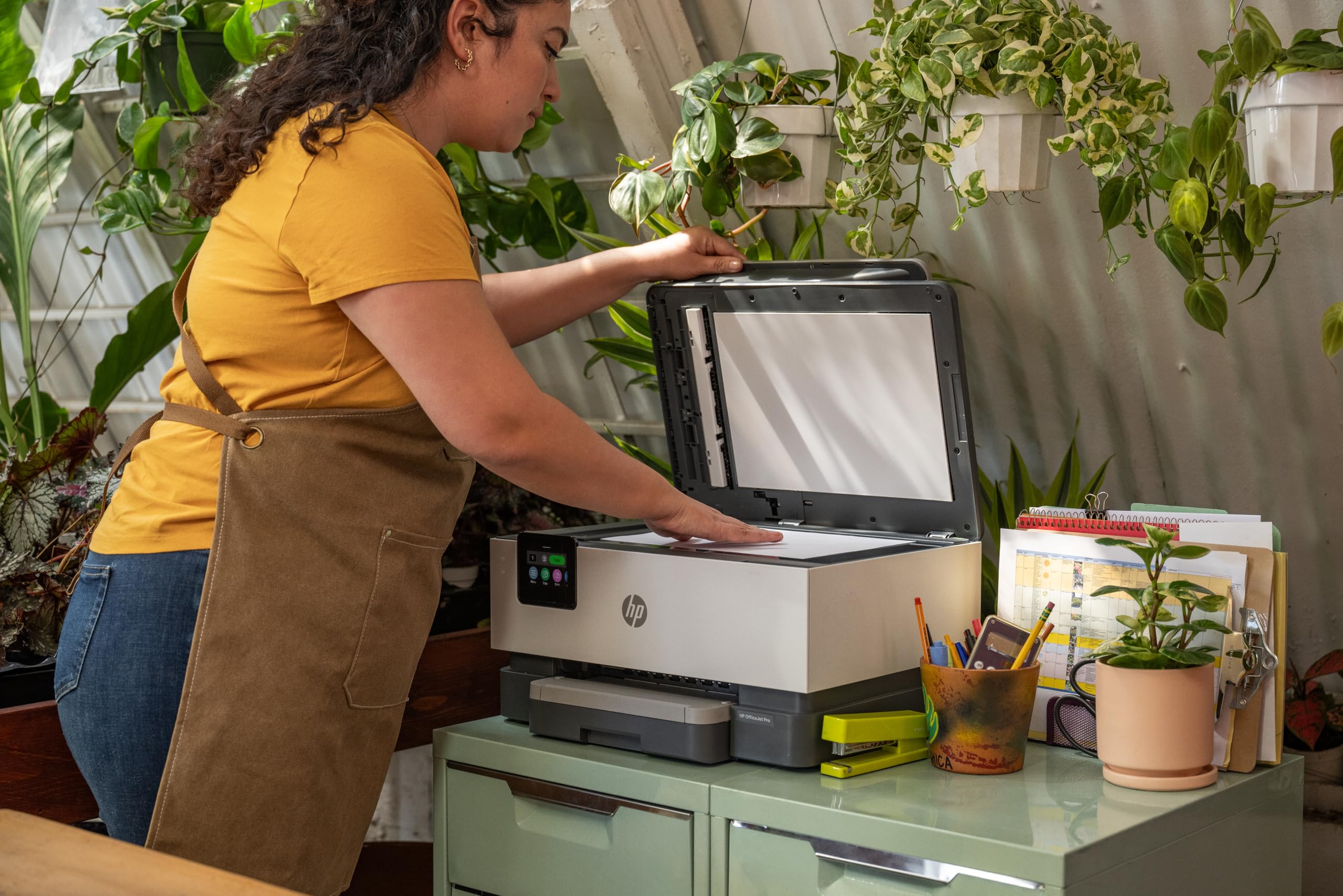 HP OfficeJet Pro 9120e All-in-One Wireless Color Printer for Small Business | Print, Scan, Copy with Automatic Document Feeder | Includes 3 Months Instant Ink & Easy Setup | 3-Year Warranty | Perfect for Home Office, Remote Work & School Projects
