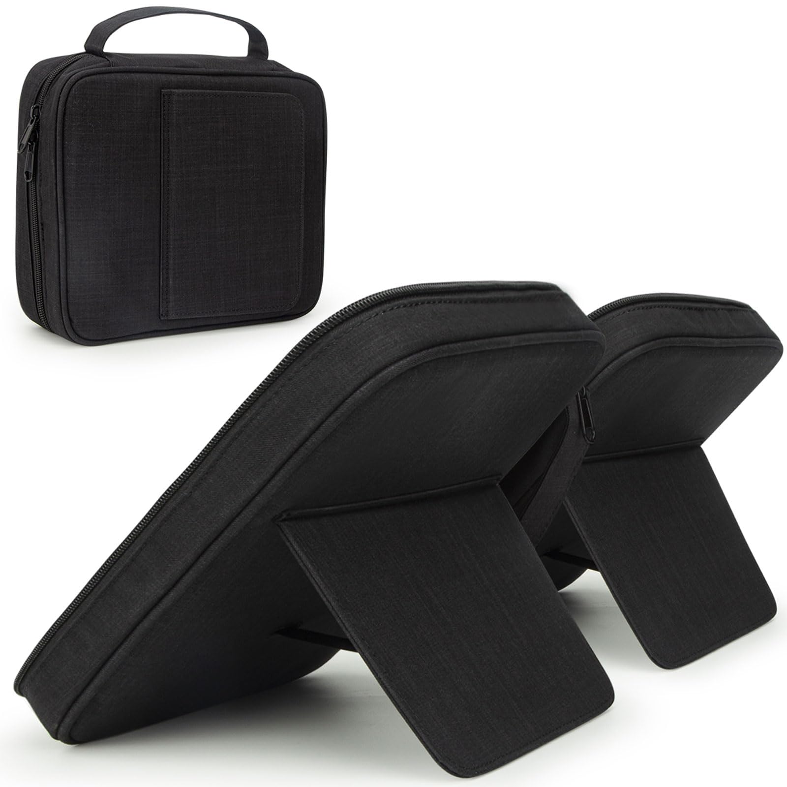 Premium Bible Covers for Men & Women - Durable Zippered Bible Case with Book Stand, Handle & Multiple Pockets - Perfect for Church, Bible Study & Travel (Black)