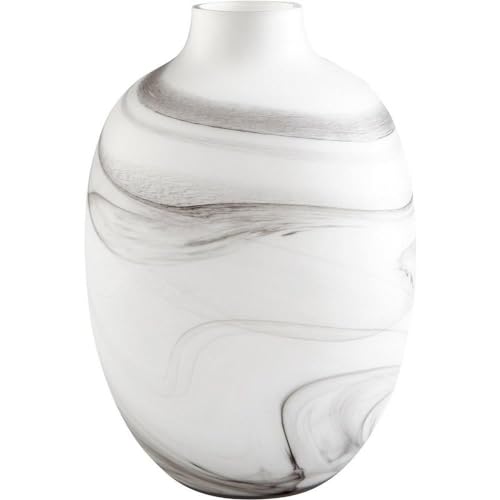 Cyan Design 10469 White-Cream Ceramic Vase & Planter - Elegant Home Decor for Flowers, Plants, and Centerpieces | Perfect for Living Room, Dining Table, and Wedding Decorations