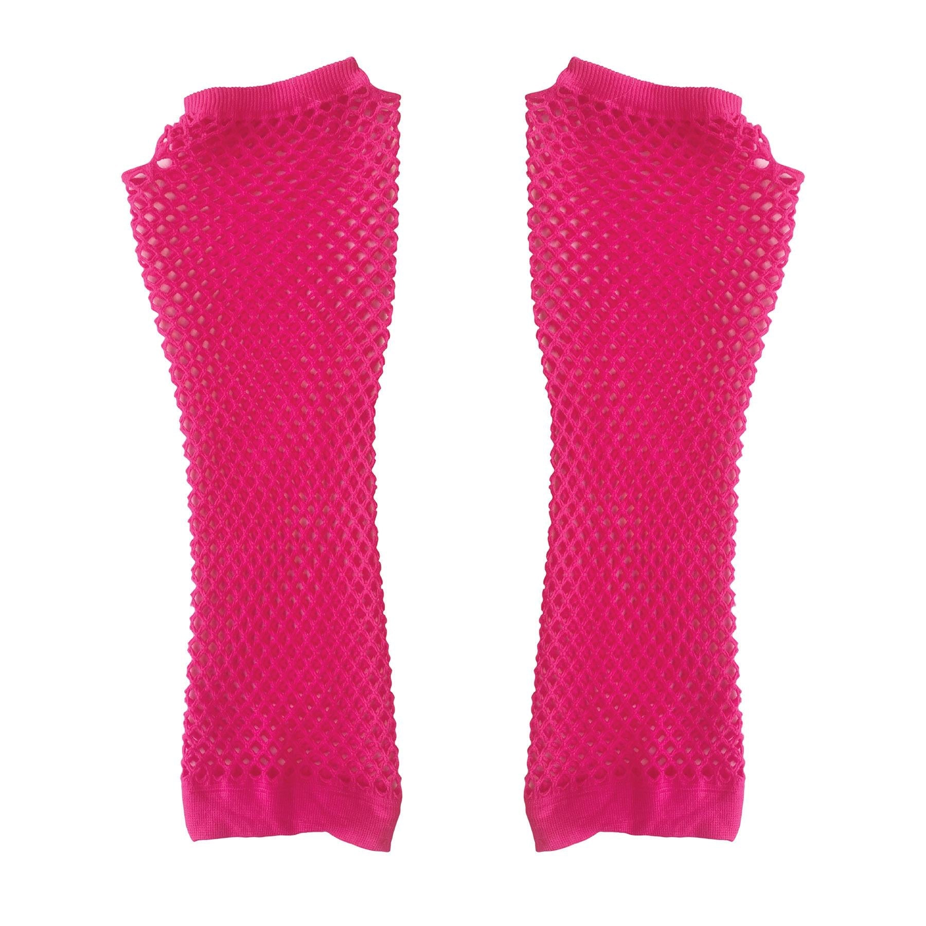 12 Pair Beistle Fishnet Gloves for Women - Stretchable Halloween Costume Accessories for Cosplay, Dance, and Party Outfits
