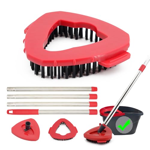 Red Scrub Brush With Handle
