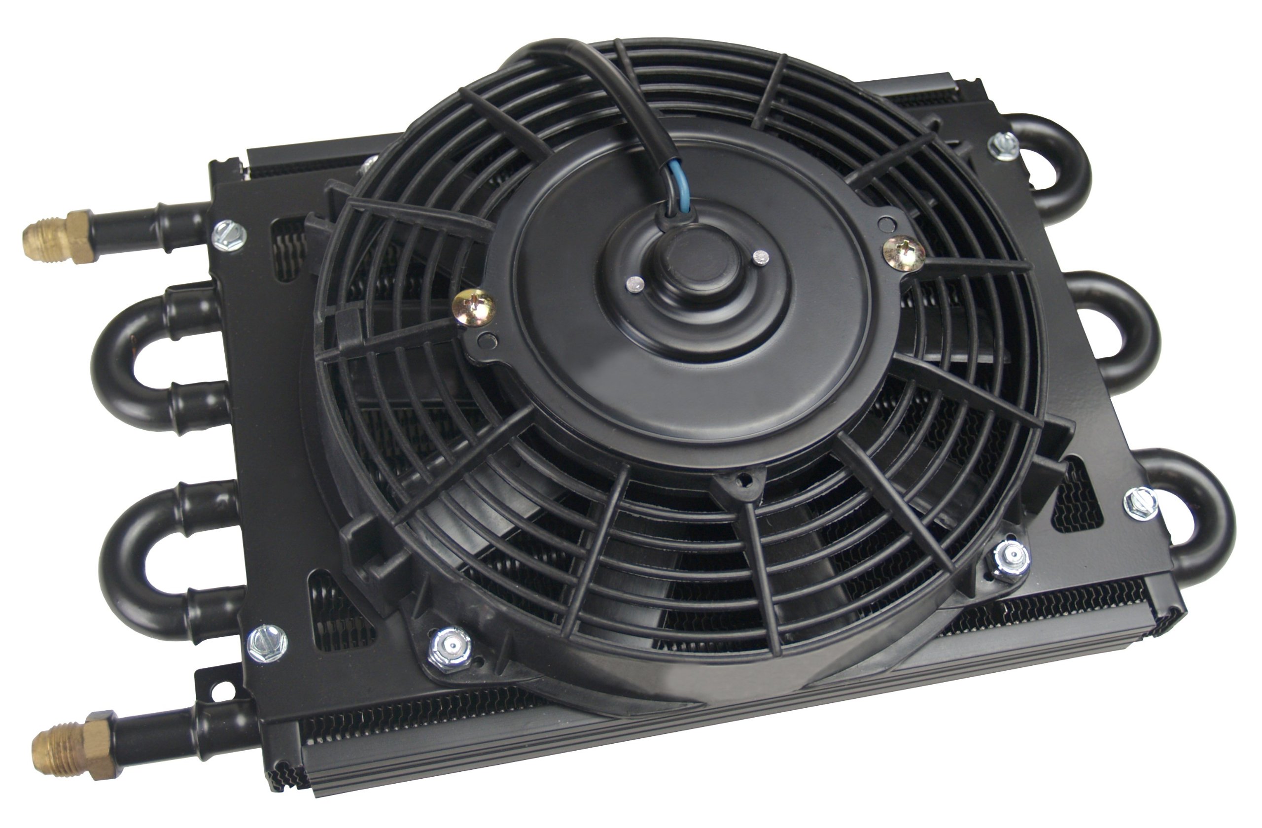 Derale High-Performance Fluid Cooler and Fan Kit - Universal Fit for Trucks, SUVs & Off-Road Vehicles - Engine Oil & Transmission Cooling System - Perfect for Towing, Racing & Heavy-Duty Applications