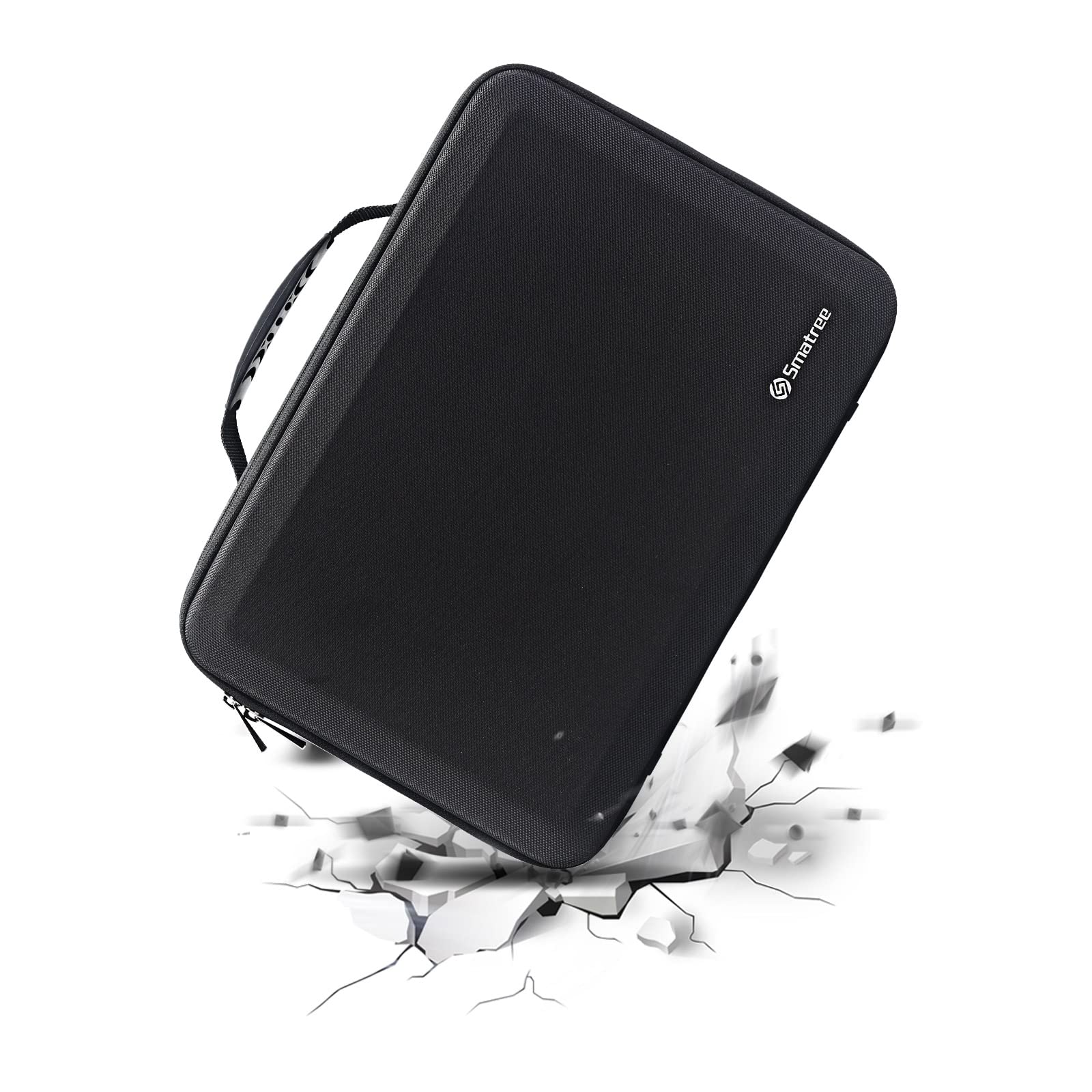 Smatree Protective Hard Sleeve Case for MacBook Pro 16 inch 2021 | Compatible with 15-16 inch Laptops Including MacBook Pro 15.4 inch & Samsung Galaxy Book2 Pro 15.6 inch | Shockproof Travel Carrying Bag with EU Power Plug Adapter | Perfect for Business Travel, Commuting & College Use