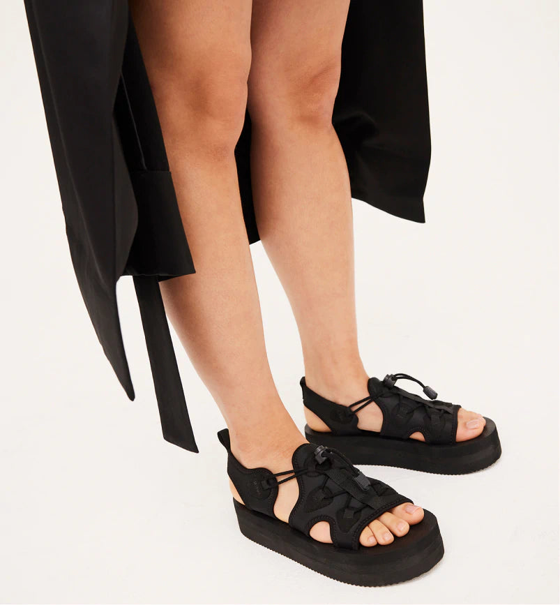 Kyoto Athletic Neoprene Sandals for Men & Women - Comfortable Waterproof Black Sport Sandals for Beach, Pool, Yoga & Outdoor Activities