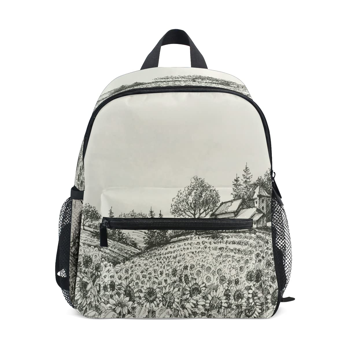**Sunflower Field Backpack for Kids - Waterproof Toddler Backpack for Boys & Girls - Durable Preschool Backpack for School, Travel & Outdoor Adventures**