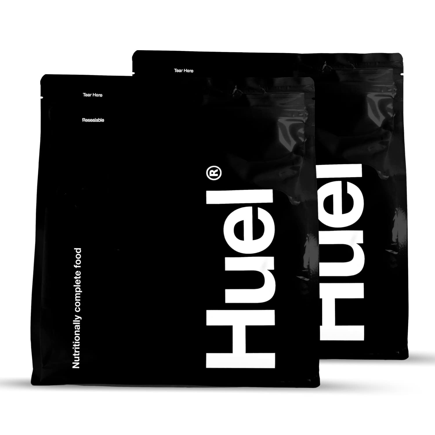 Huel Black Edition - 100% Vegan Gluten-Free Protein Powder Meal Replacement (Chocolate Flavor, 2 Bags) - Low Carb High Protein Nutrition for Weight Loss & Fitness - Perfect for Busy Professionals & Athletes On-The-Go
