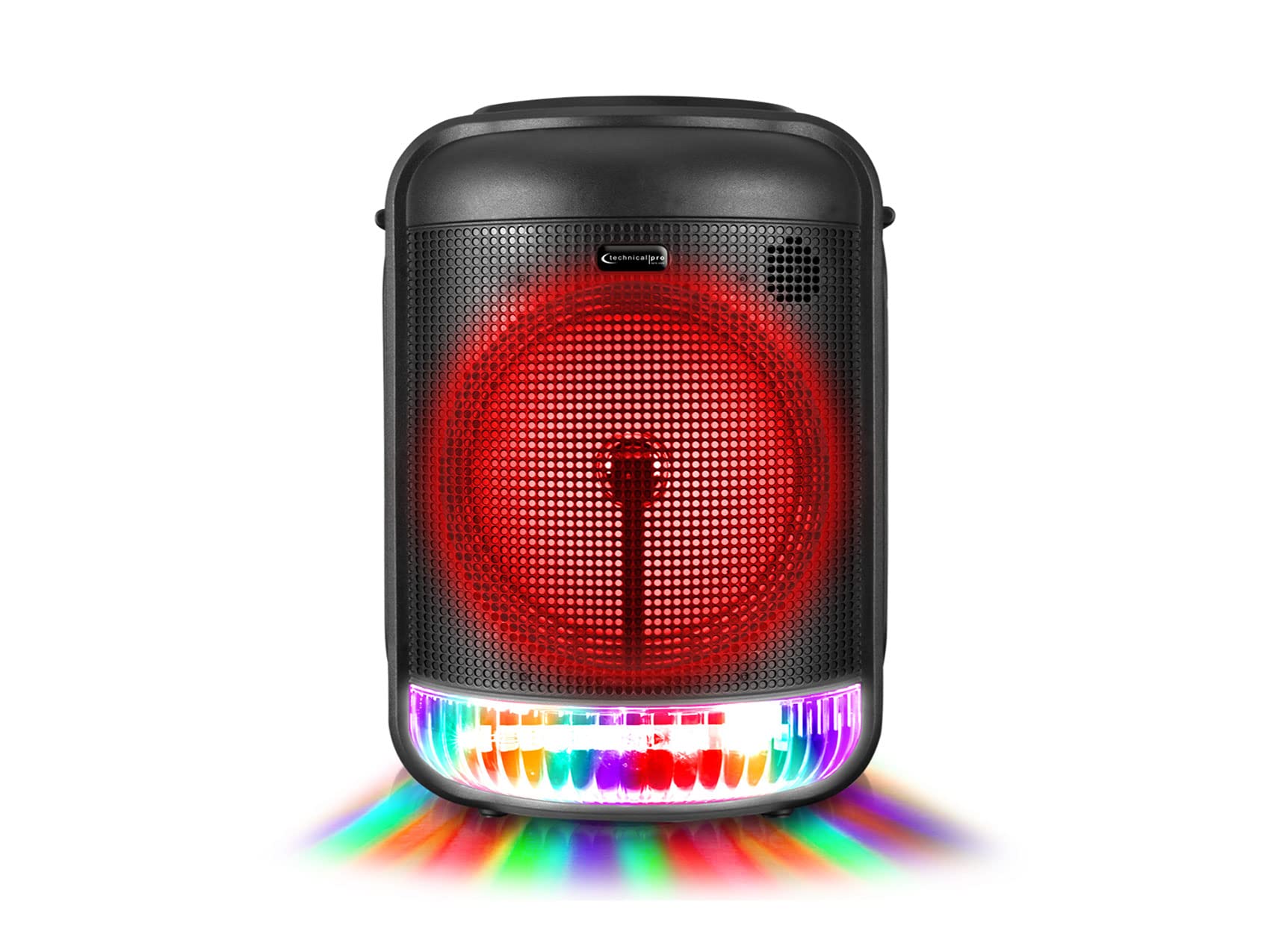 Technical Pro LIT8 Portable 8-inch Bluetooth Party Speakers with Wireless Link - Perfect for Outdoor Events, Home Parties & DJ Performances