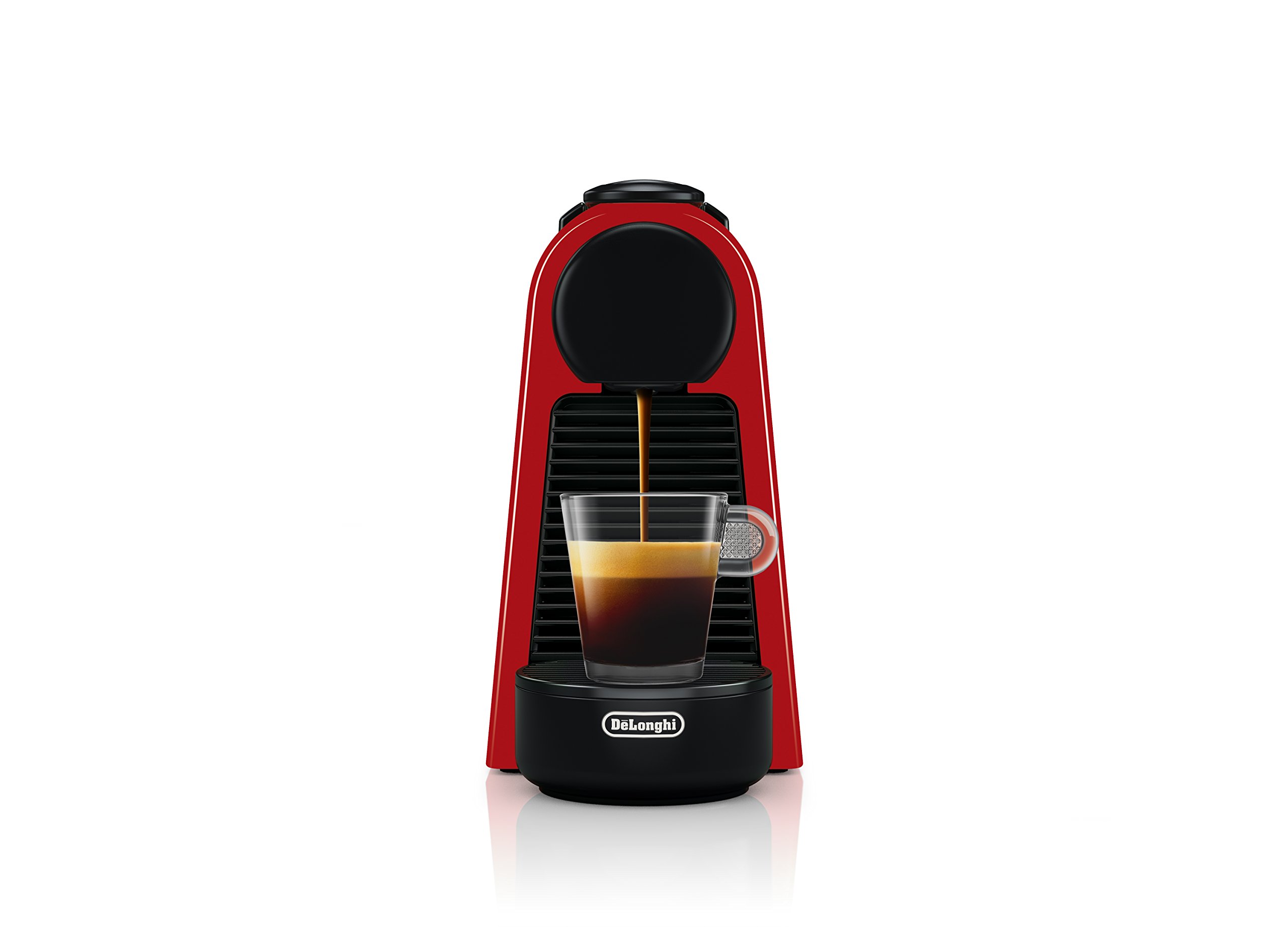 De'Longhi Nespresso Essenza Mini Espresso Machine with Milk Frother - 20.3oz Compact Coffee Maker for Home & Office - Perfect for Espresso & Cappuccino Lovers (Red)