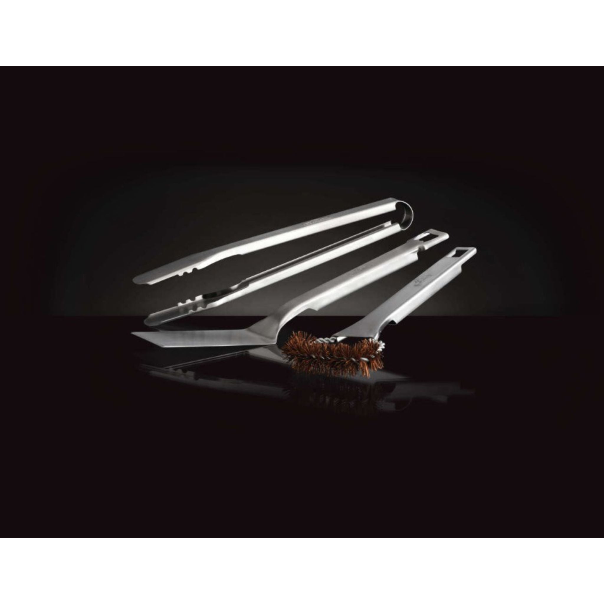 Napoleon 70051 TravelQ™ 3-Piece BBQ Grill Tool Set - Portable Stainless Steel Utensils for Outdoor Cooking, Camping & Picnics