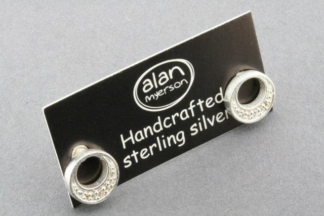 Cubic Zirconia Eclipse Moon Stud Earrings for Women - Elegant & Hypoallergenic Jewelry for Parties, Weddings & Everyday Wear