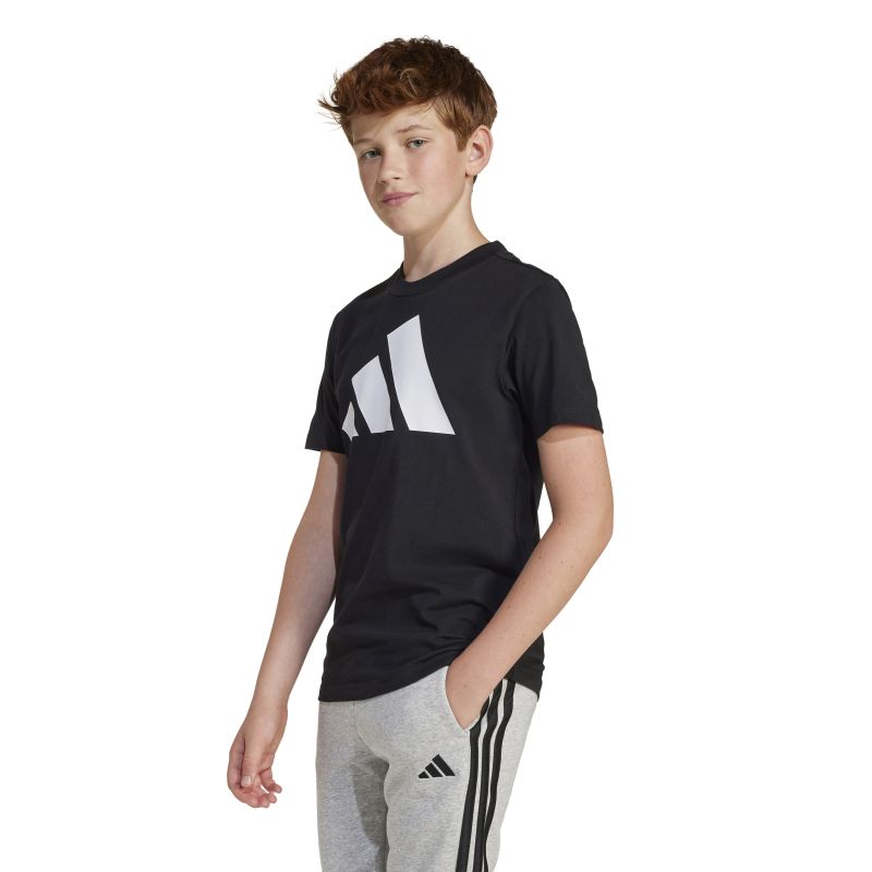 Adidas Boys Essentials Big Logo T-Shirt - Comfortable Cotton Tee for Kids, Casual Wear & Sports Activities