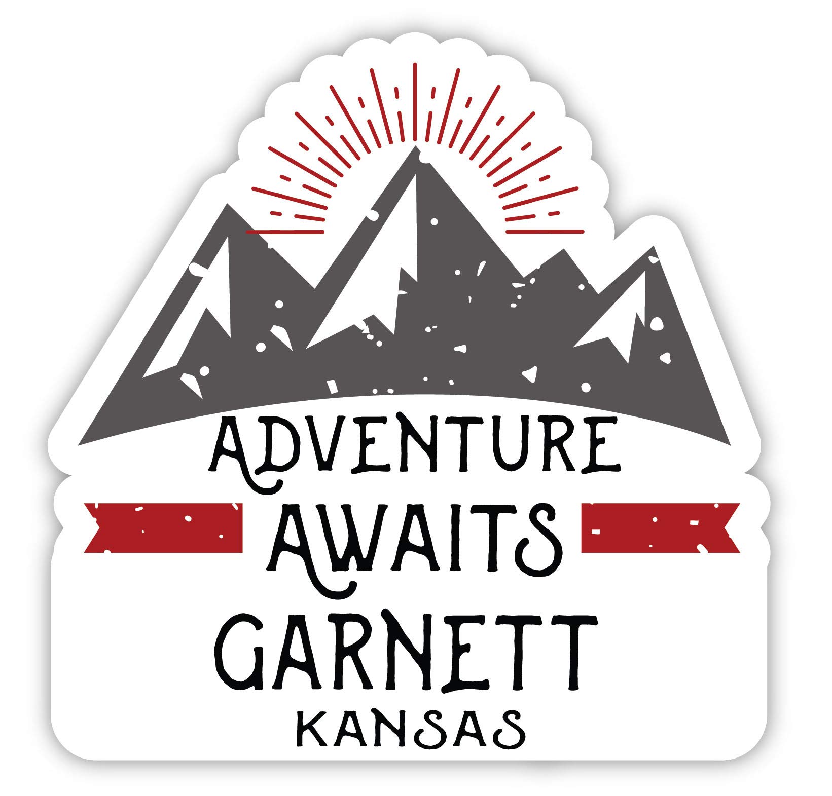 Garnett Kansas Souvenir 4-Inch Fridge Magnet - Adventure Awaits Design - Perfect for Travel Memories & Home Decor