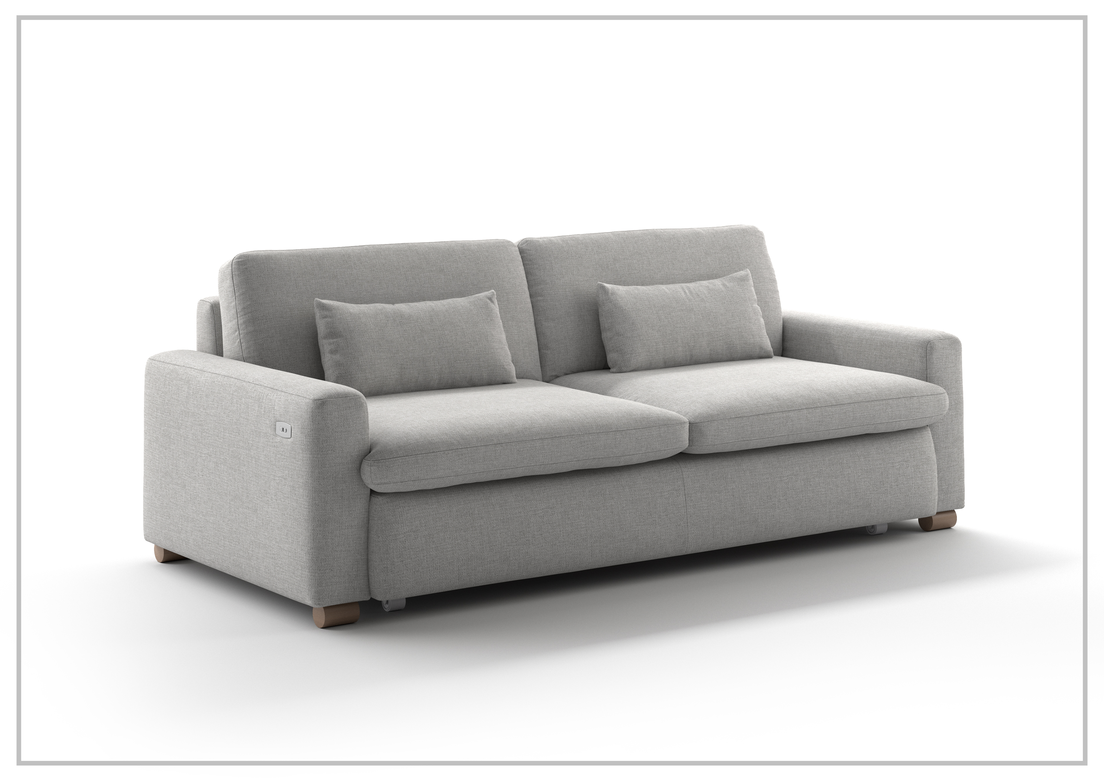 Luonto Kai Full XL Size Sleeper Sofa with Motorized Recliner - Convertible Couch Bed for Living Room, Guest Room & Small Spaces