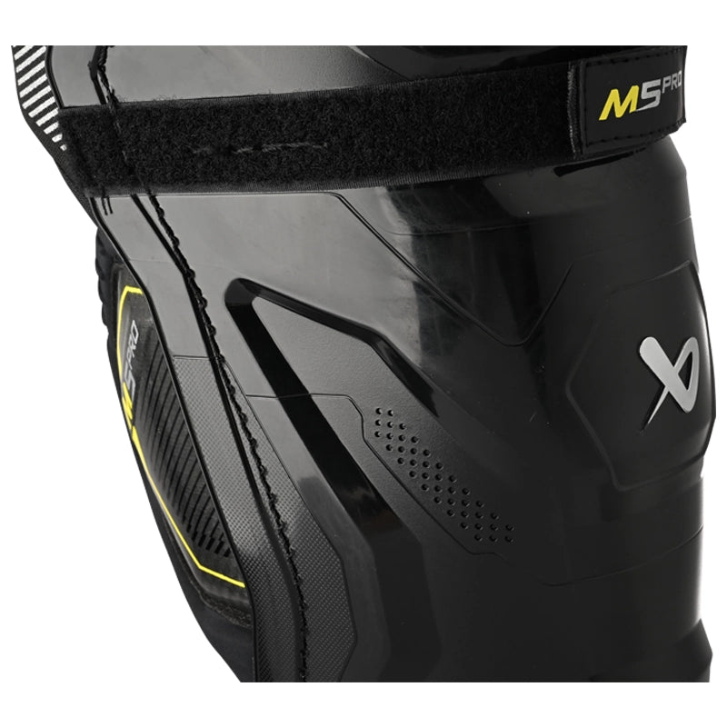 Bauer Supreme M5 Pro Senior Hockey Shin Guards - Lightweight & Durable Protection for Ice Hockey Players - Perfect for Games, Practices & Training