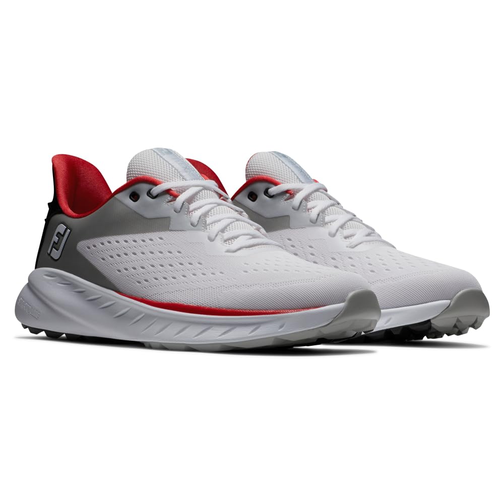 Men's Flex XP Golf Shoes - Lightweight & Waterproof Spiked Golf Shoes for Men - Comfortable Walking & Running Golf Sneakers for Course & Outdoor Sports