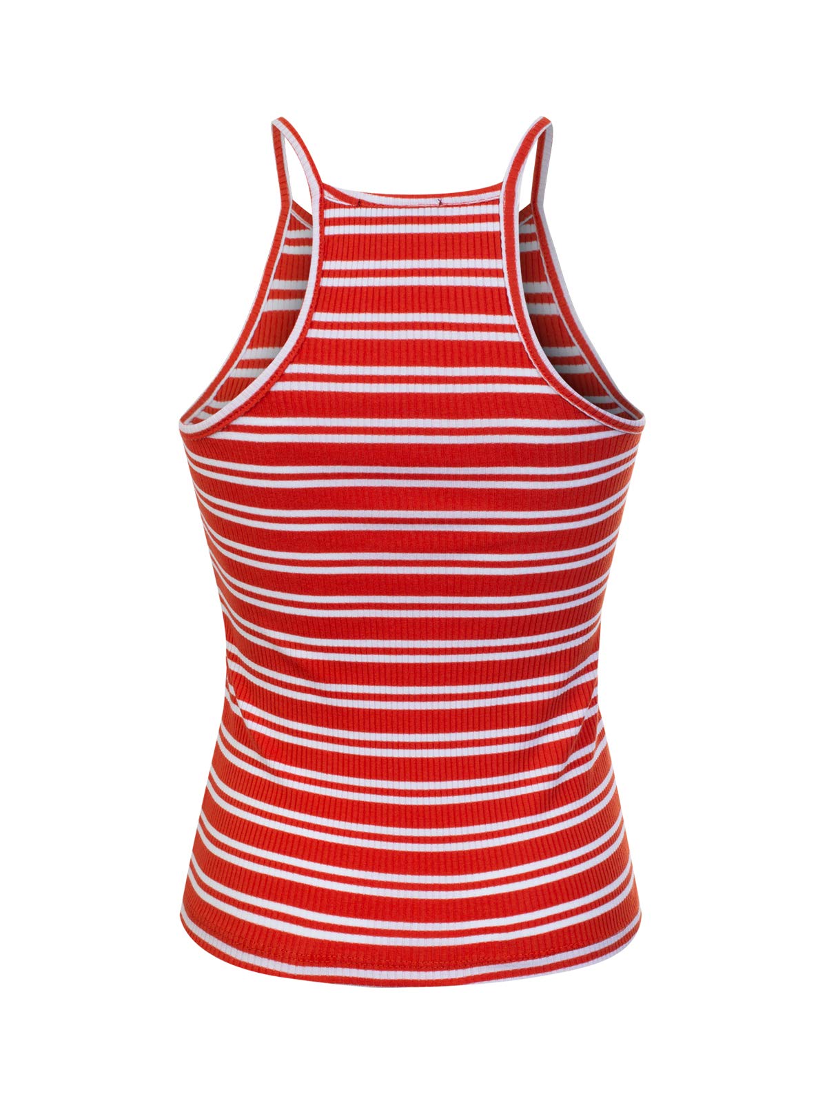 MixMatchy Women's Basic Ribbed High Neck Tank Top - Casual & Active Wear for Gym, Yoga, and Everyday Outfits